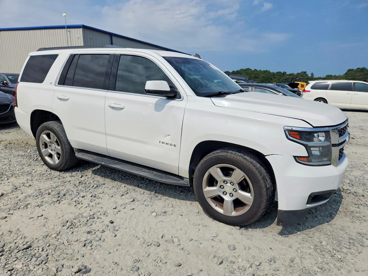 2015 Chevrolet Tahoe C1500 Lt White vin: 1GNSCBKC3FR306933