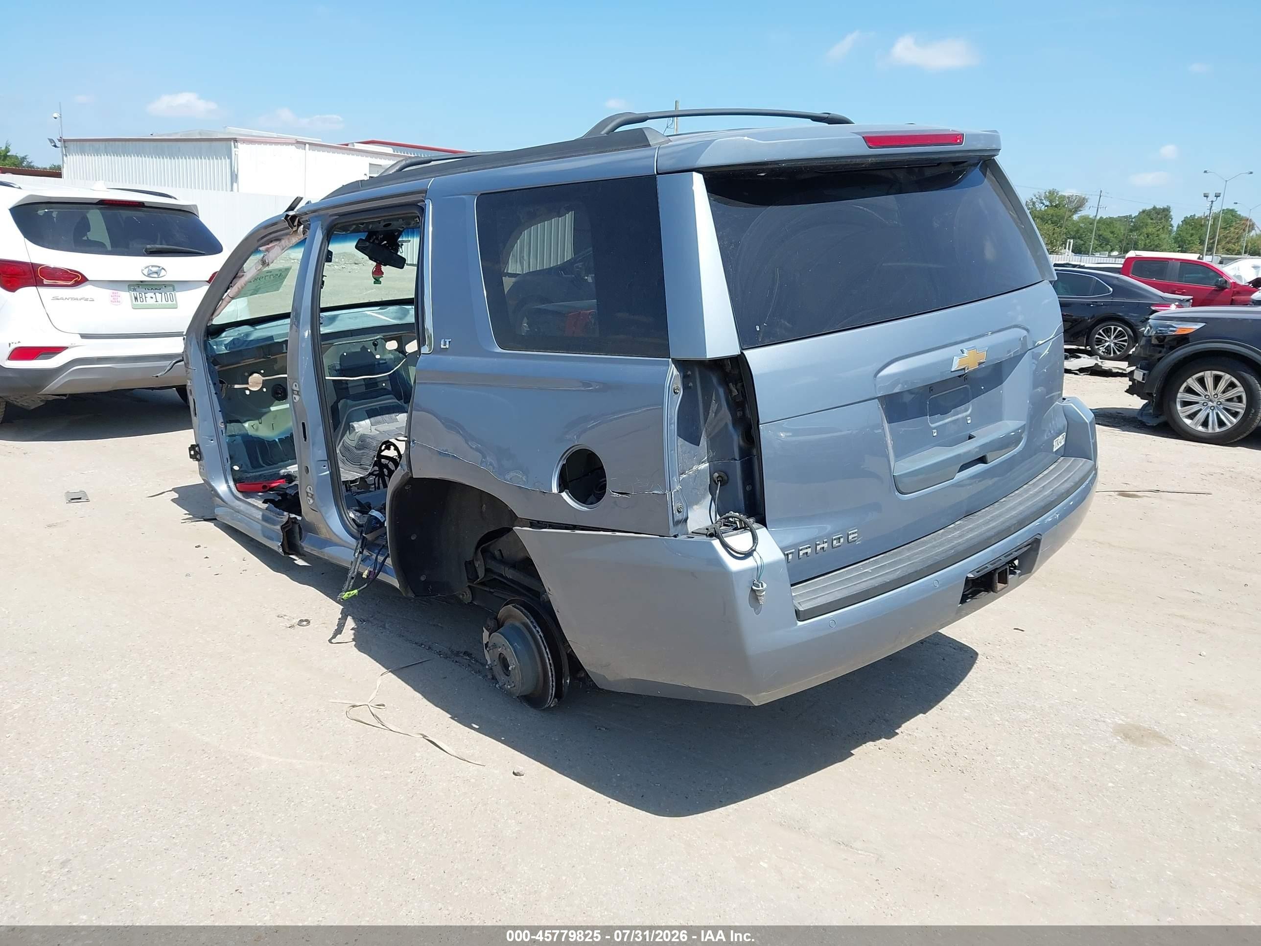 2015 Chevrolet Tahoe Lt Синий vin: 1GNSCBKC3FR707608