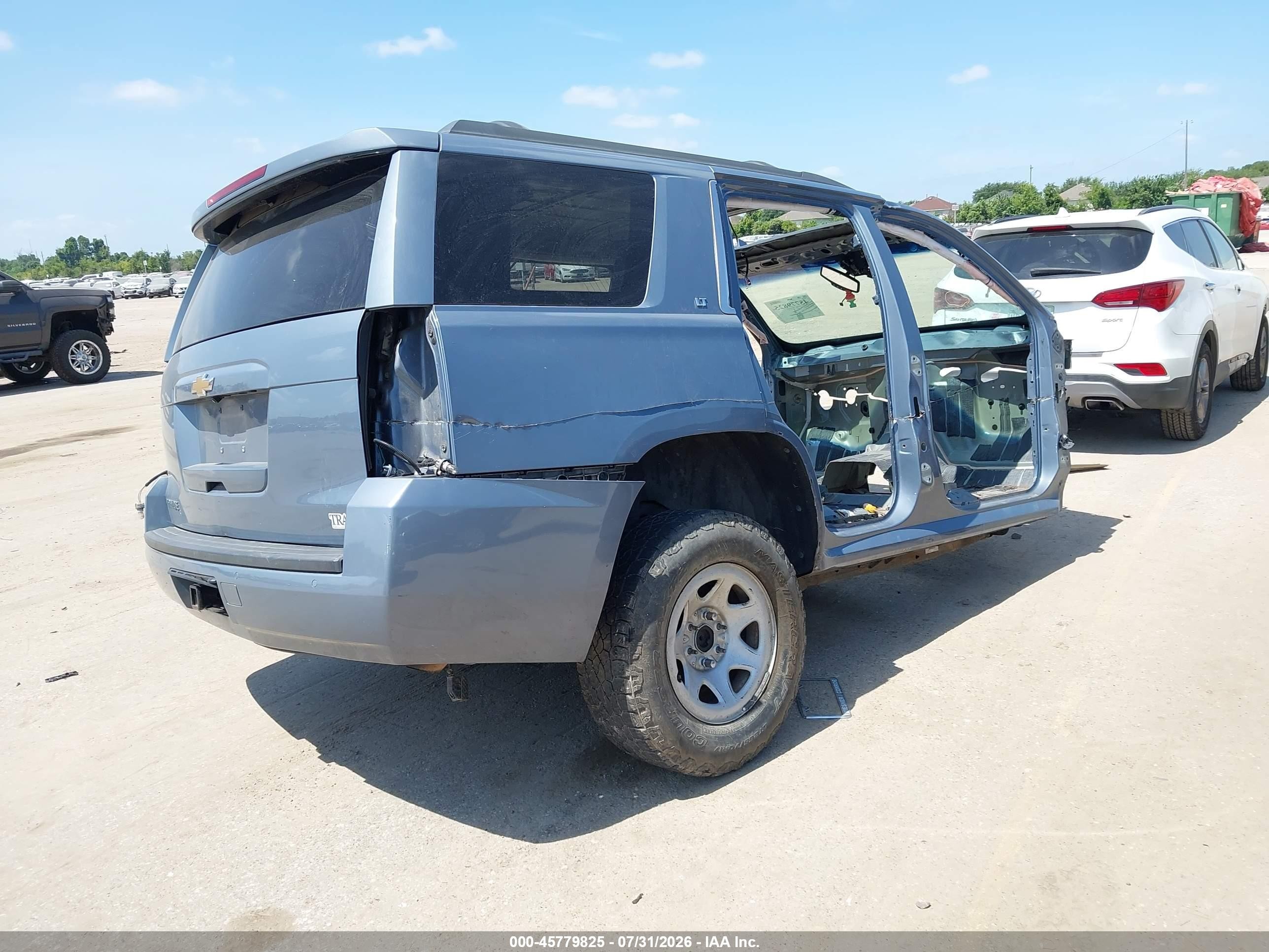 2015 Chevrolet Tahoe Lt Синий vin: 1GNSCBKC3FR707608