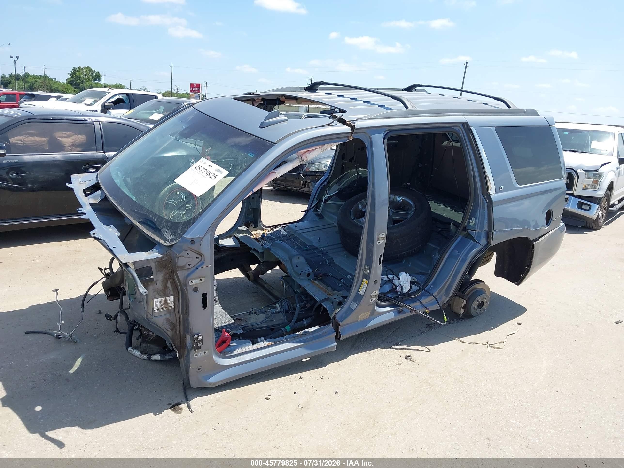 2015 Chevrolet Tahoe Lt Синий vin: 1GNSCBKC3FR707608