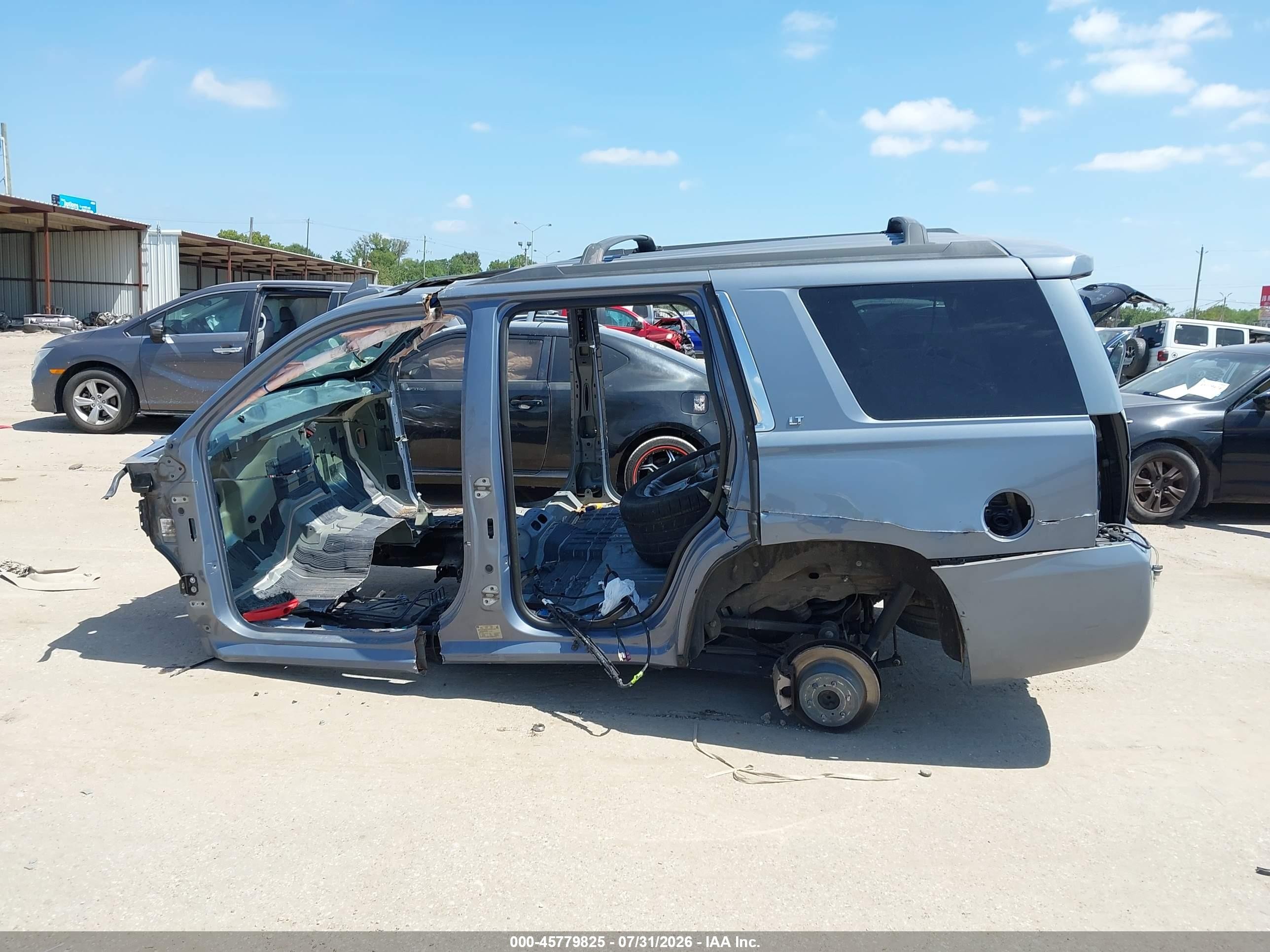 2015 Chevrolet Tahoe Lt Синий vin: 1GNSCBKC3FR707608