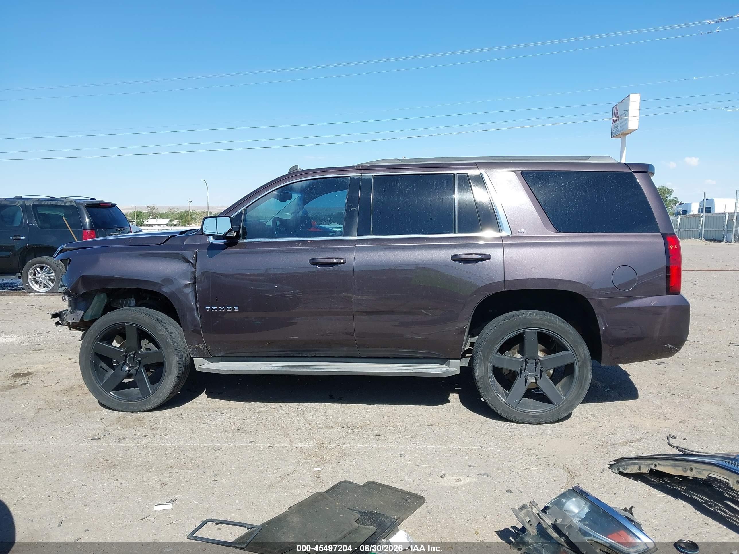 2015 Chevrolet Tahoe Lt Черный vin: 1GNSCBKC4FR137666