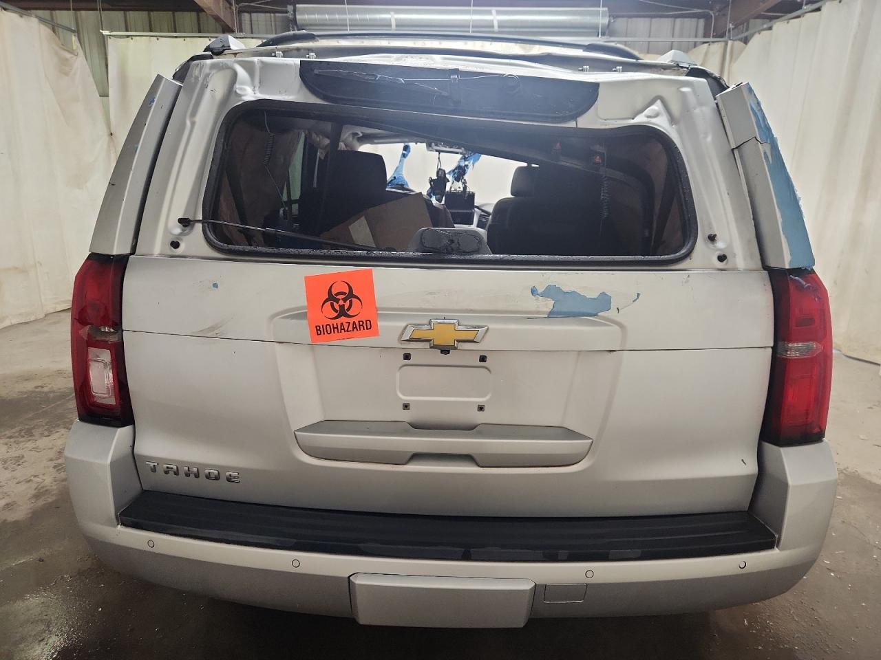 2015 Chevrolet Tahoe C1500 Lt Silver vin: 1GNSCBKC4FR173759 Damage: Lift Gate, Dent(S) W/ Paint Dmg, > 12 Inches