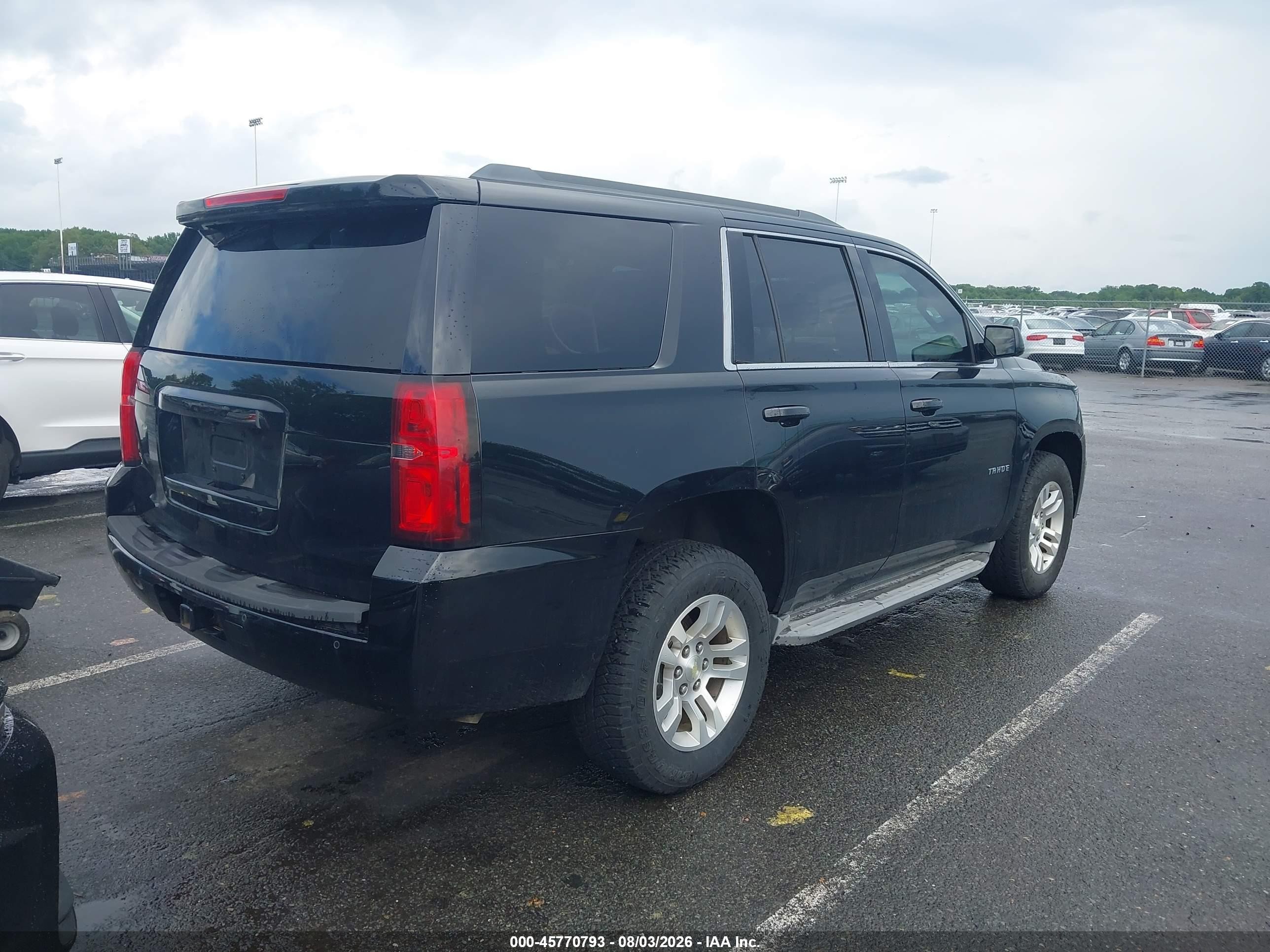 2015 Chevrolet Tahoe Lt Black vin: 1GNSCBKC4FR584501