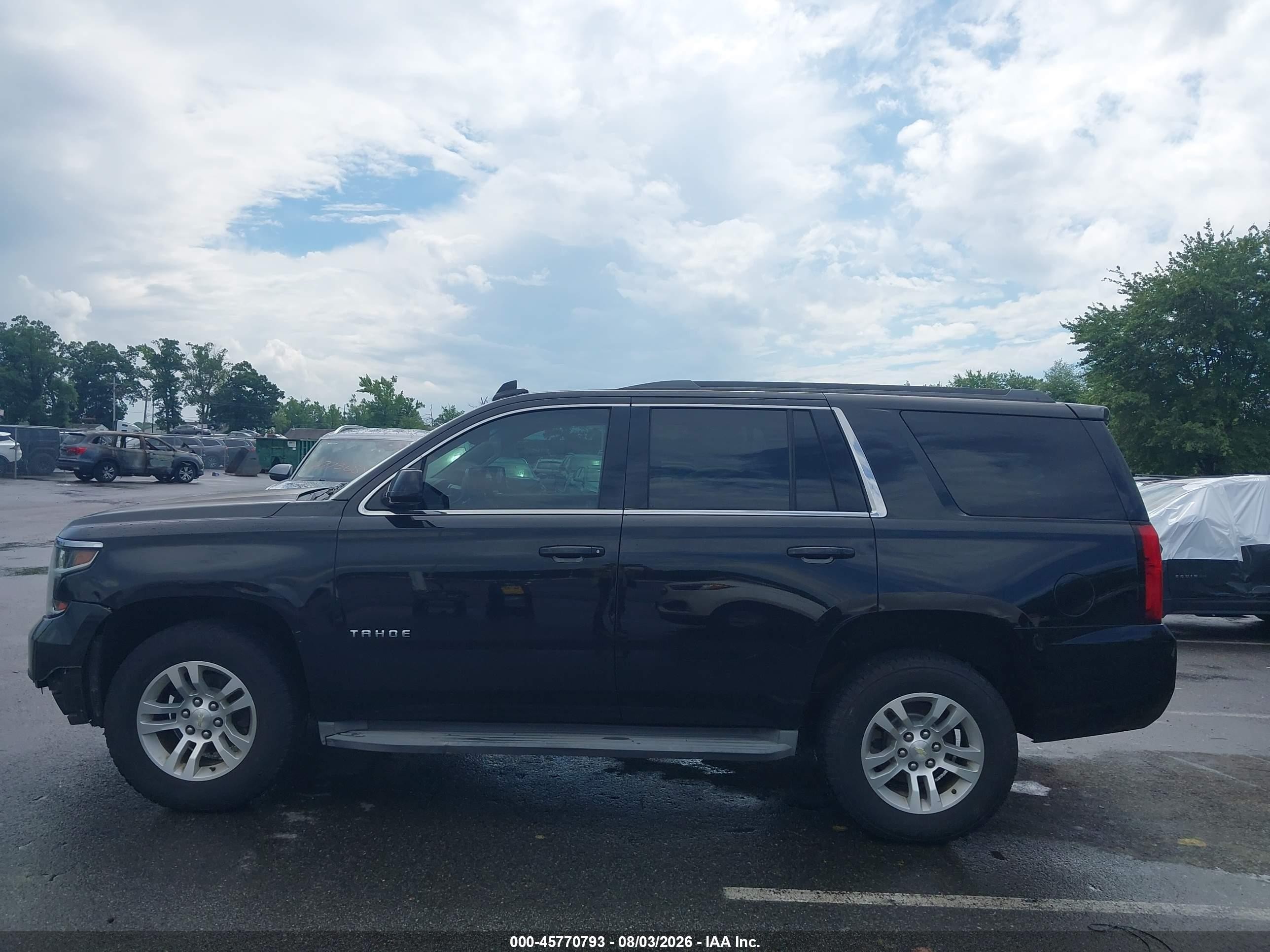 2015 Chevrolet Tahoe Lt Black vin: 1GNSCBKC4FR584501