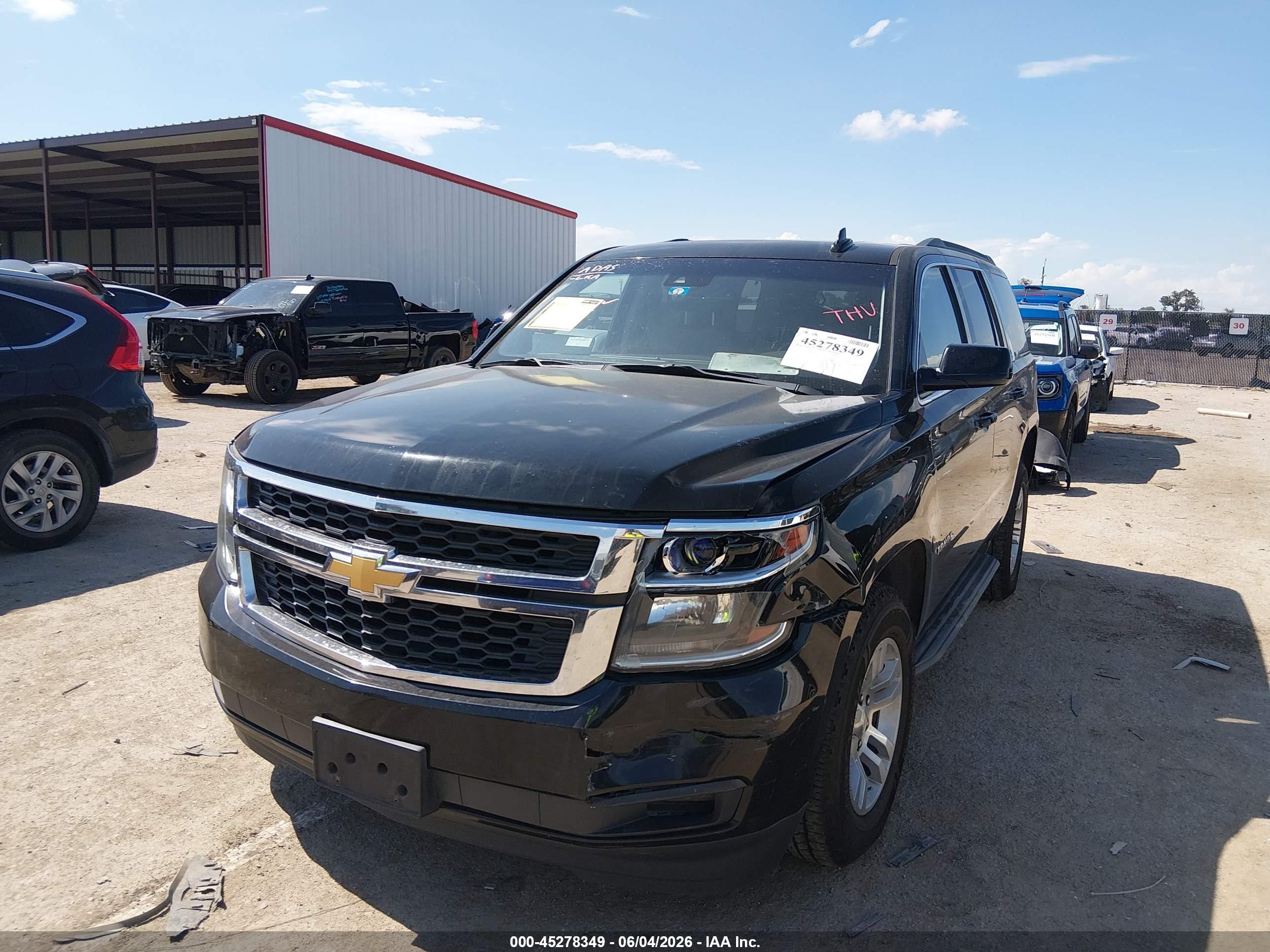 2015 Chevrolet Tahoe Lt Black vin: 1GNSCBKC4FR698899