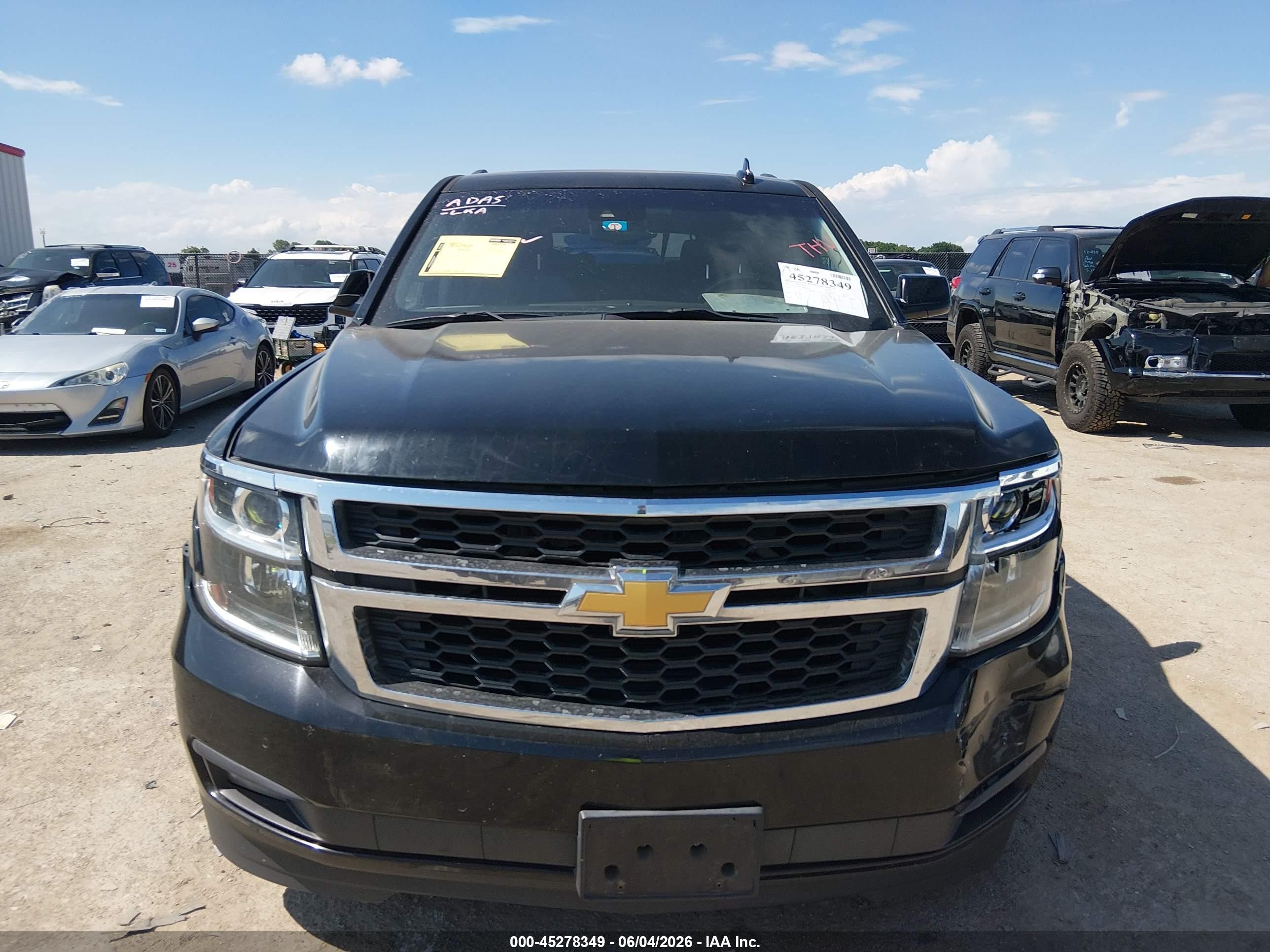 2015 Chevrolet Tahoe Lt Black vin: 1GNSCBKC4FR698899