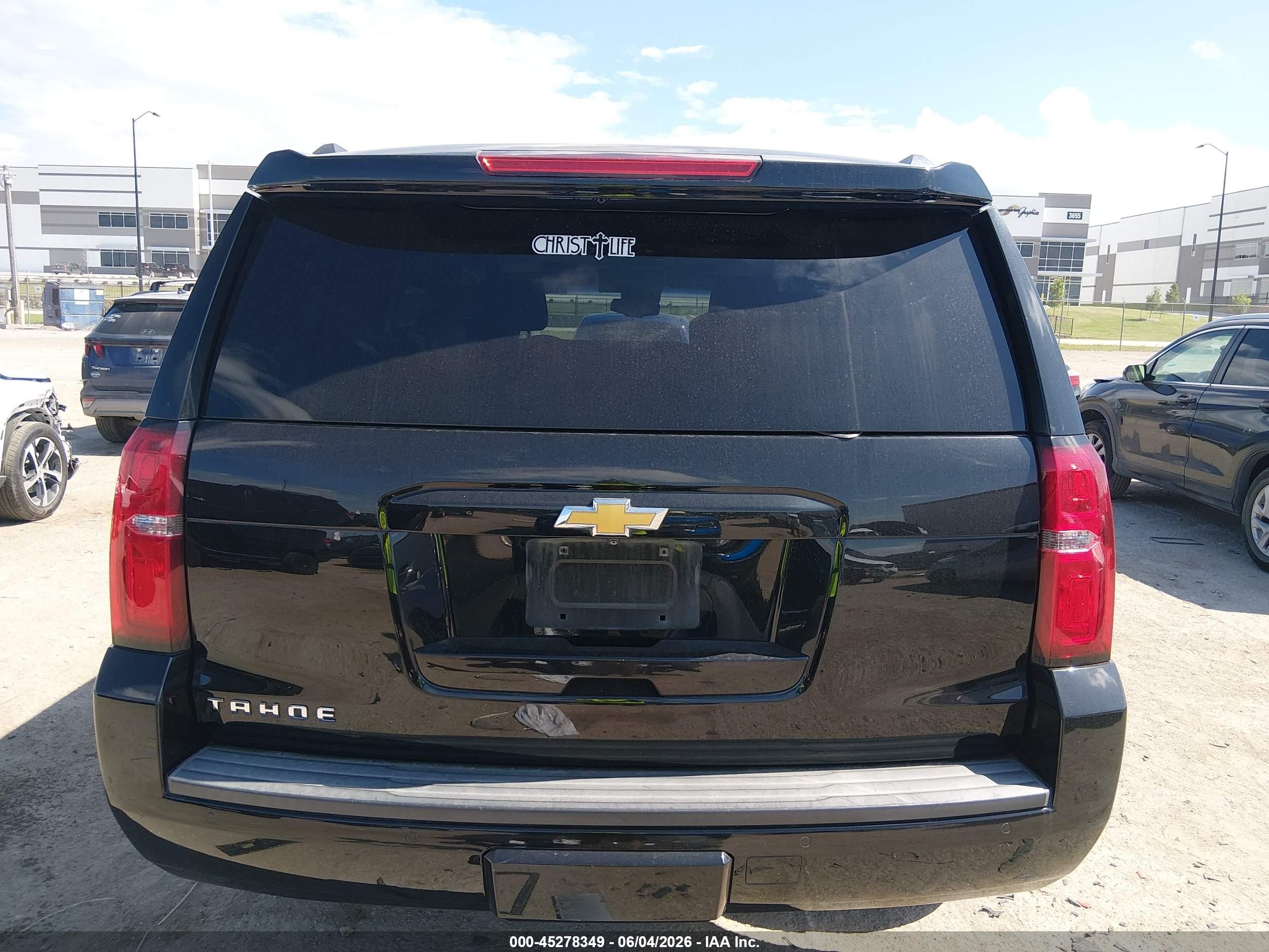 2015 Chevrolet Tahoe Lt Black vin: 1GNSCBKC4FR698899