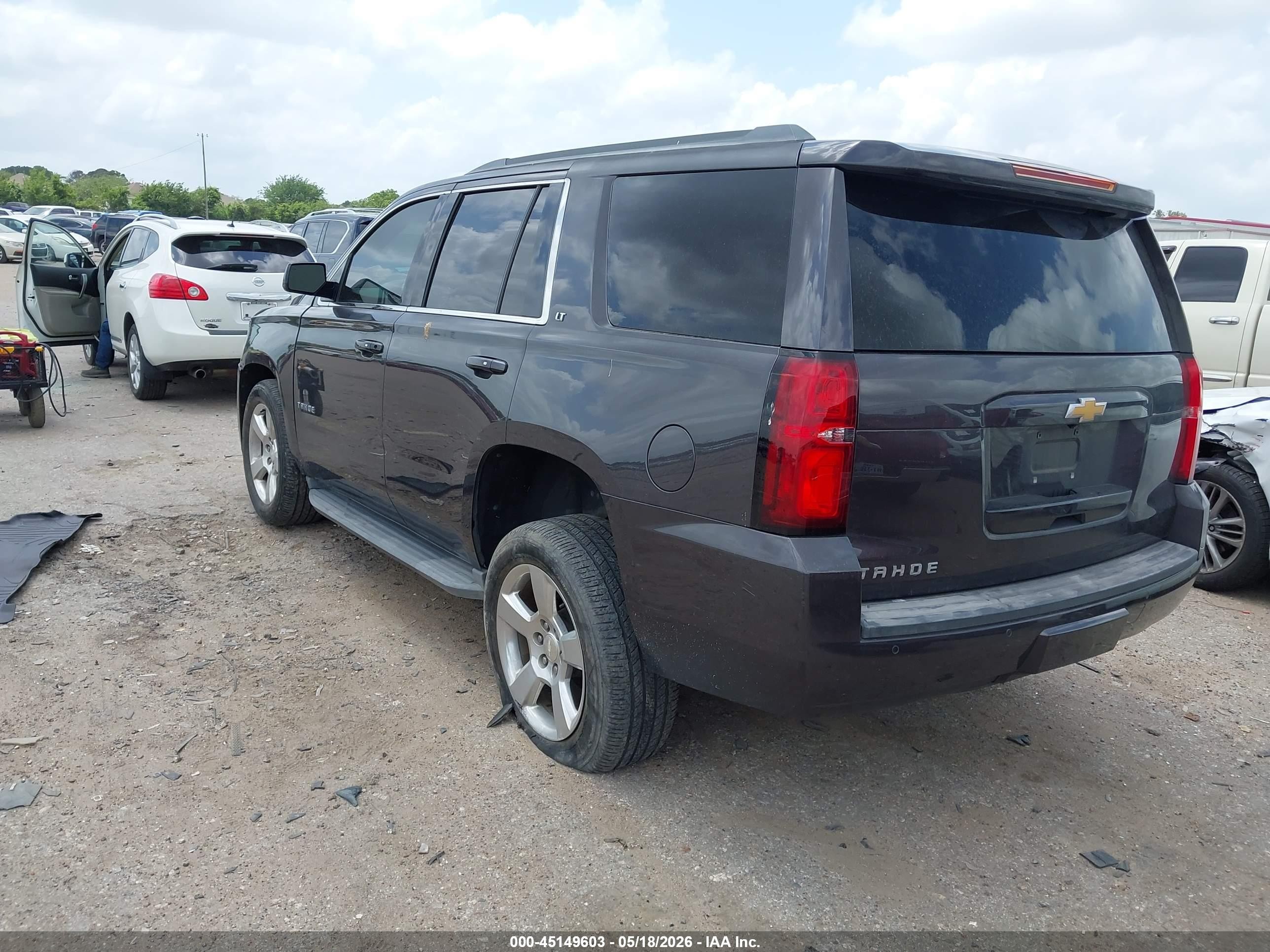 2015 Chevrolet Tahoe Lt Gray vin: 1GNSCBKC5FR124215