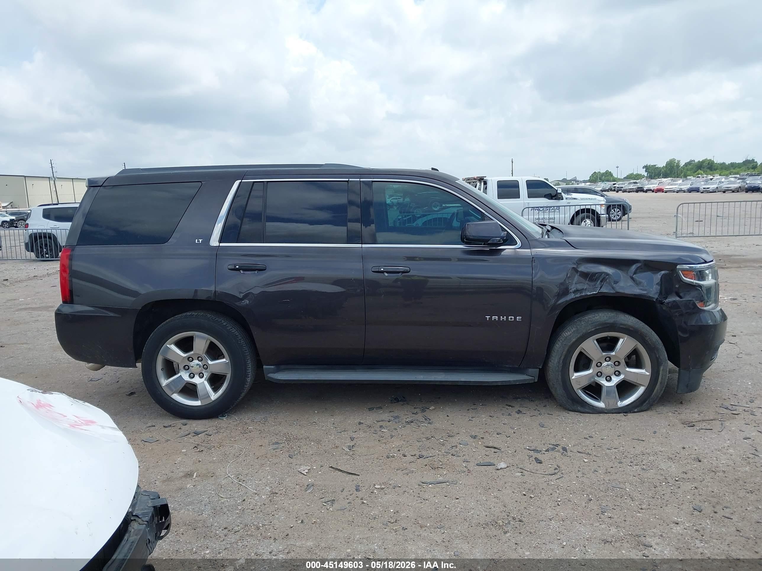 2015 Chevrolet Tahoe Lt Gray vin: 1GNSCBKC5FR124215