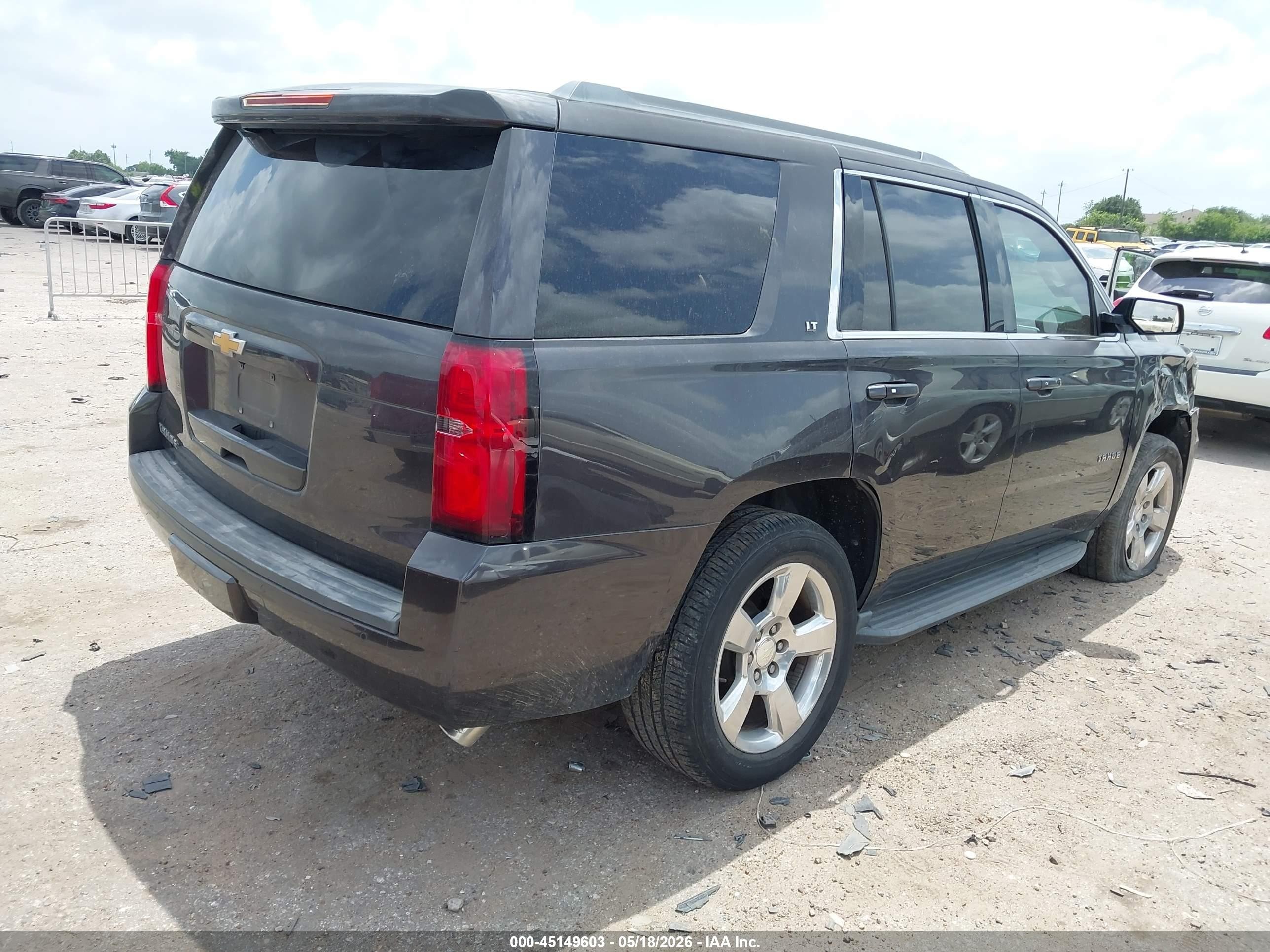 2015 Chevrolet Tahoe Lt Gray vin: 1GNSCBKC5FR124215