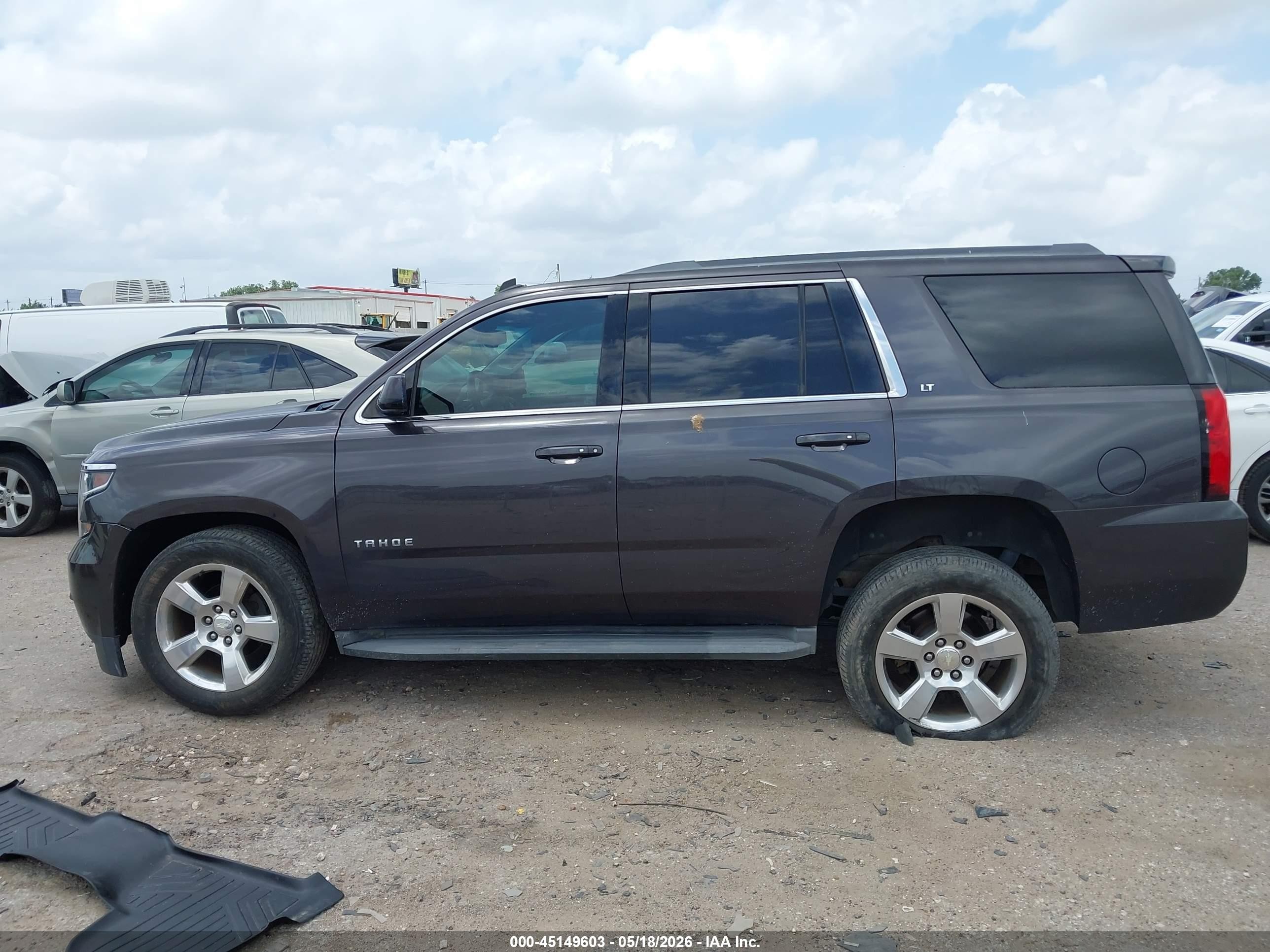 2015 Chevrolet Tahoe Lt Gray vin: 1GNSCBKC5FR124215