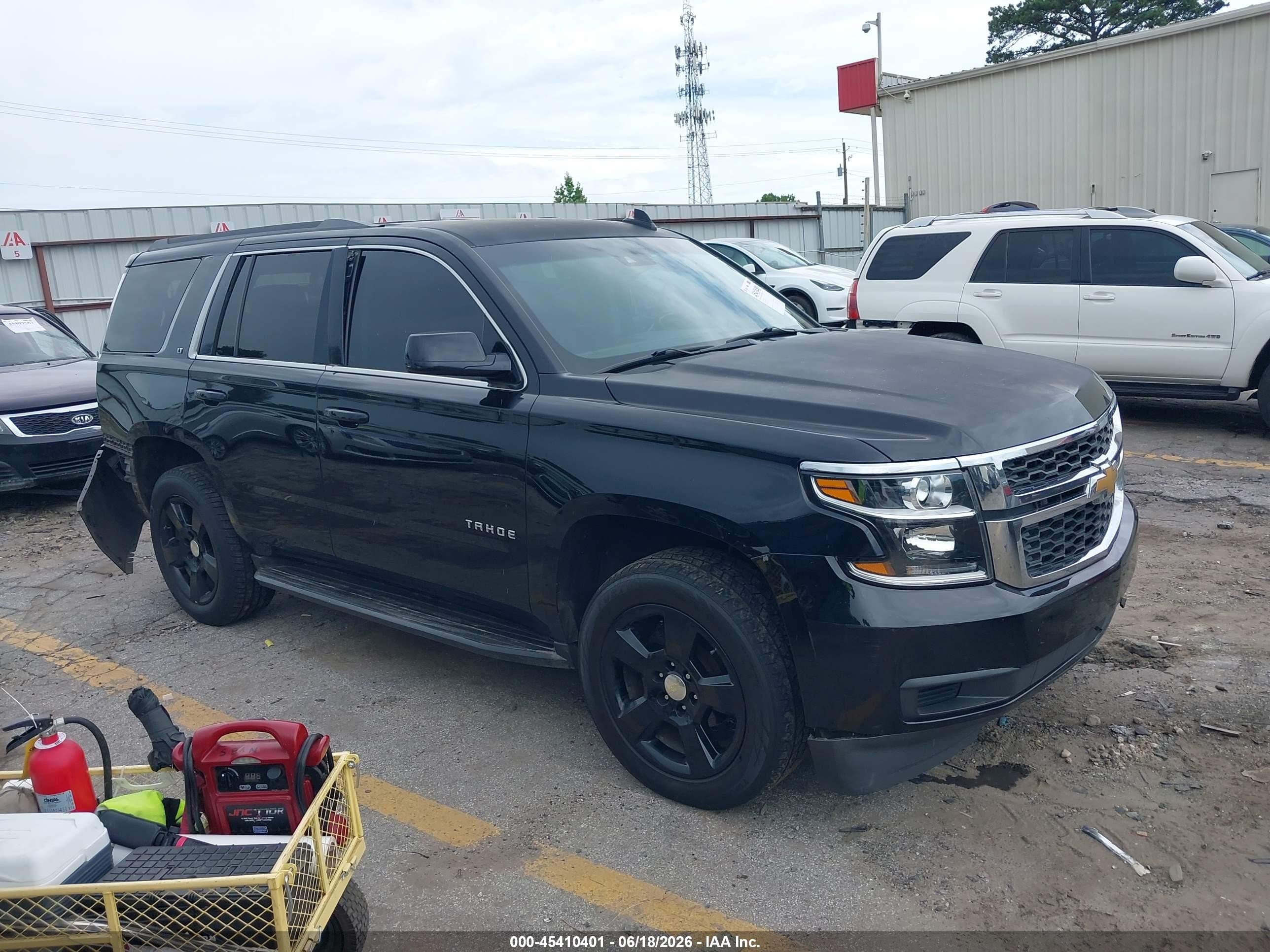 2015 Chevrolet Tahoe Lt Black vin: 1GNSCBKC5FR531077