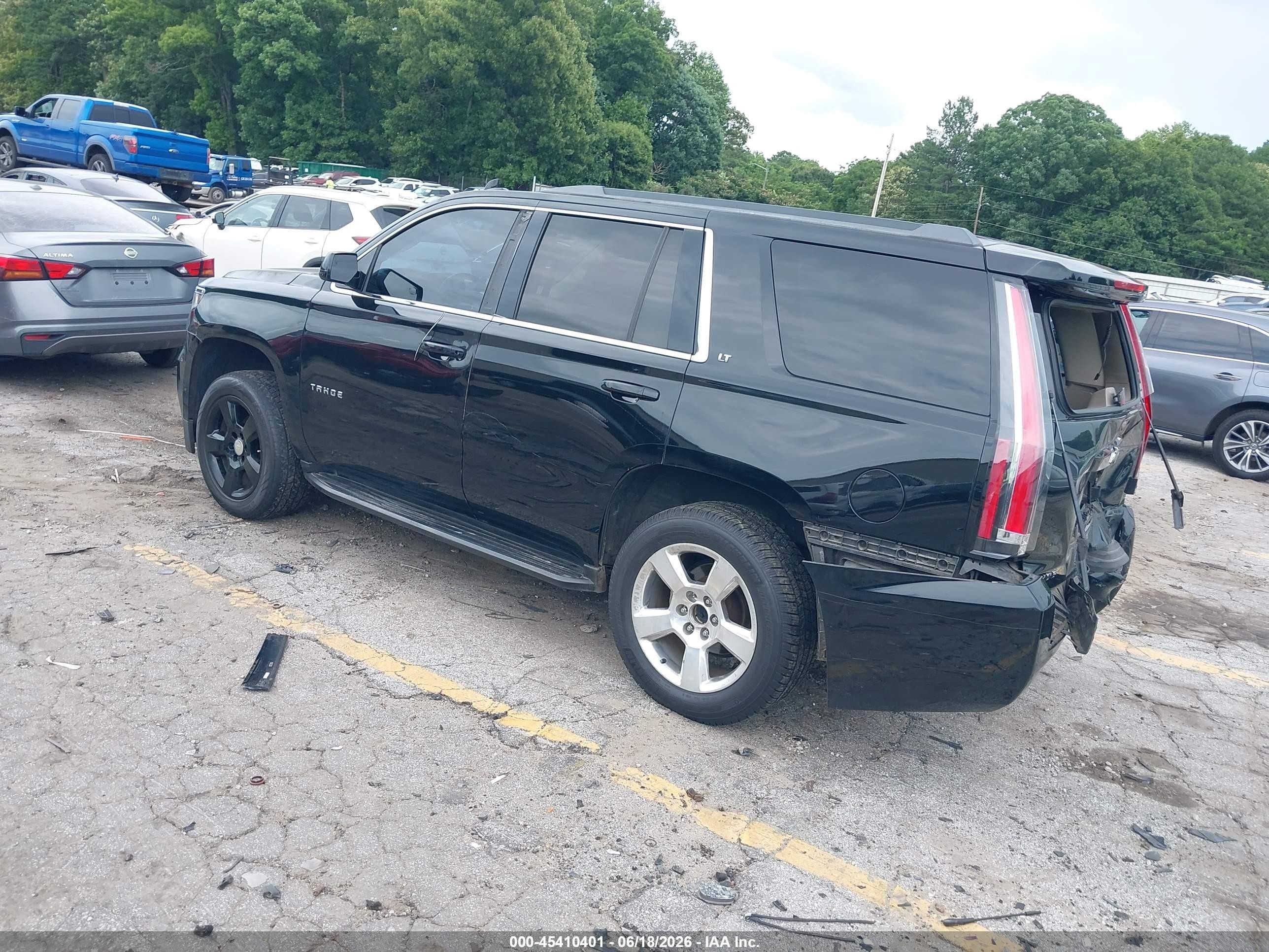 2015 Chevrolet Tahoe Lt Black vin: 1GNSCBKC5FR531077