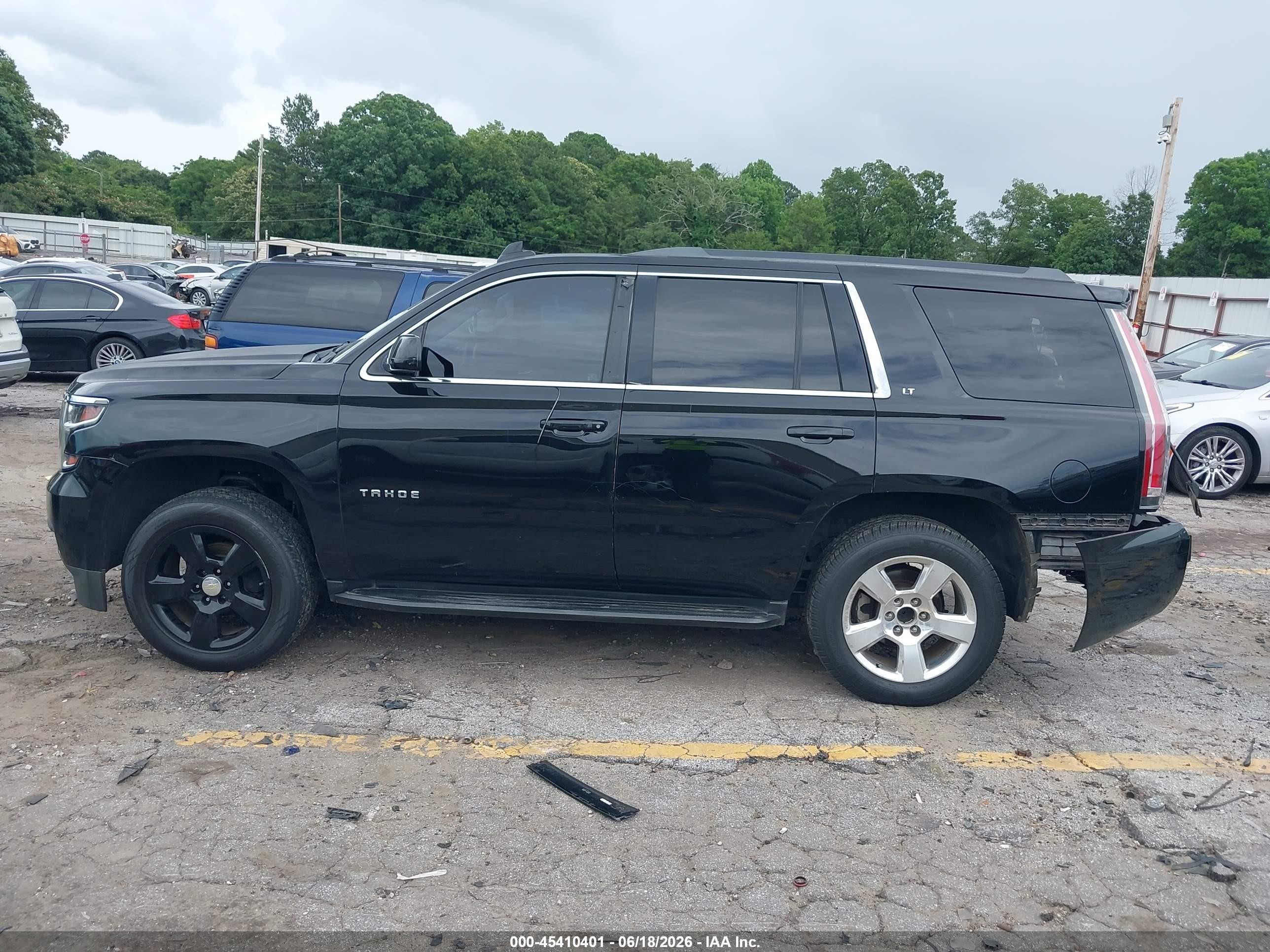 2015 Chevrolet Tahoe Lt Black vin: 1GNSCBKC5FR531077