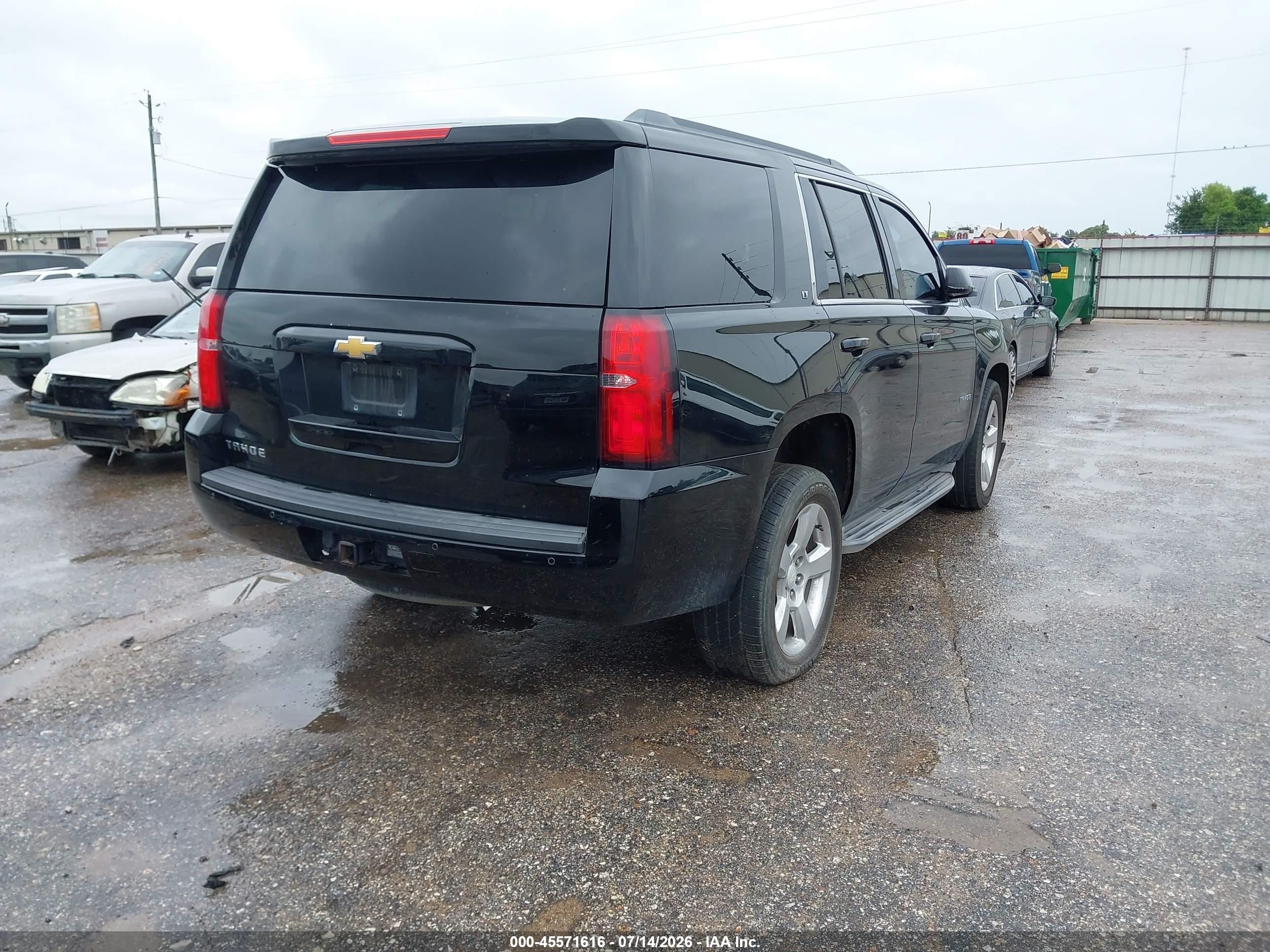2015 Chevrolet Tahoe Lt Black vin: 1GNSCBKC7FR155076