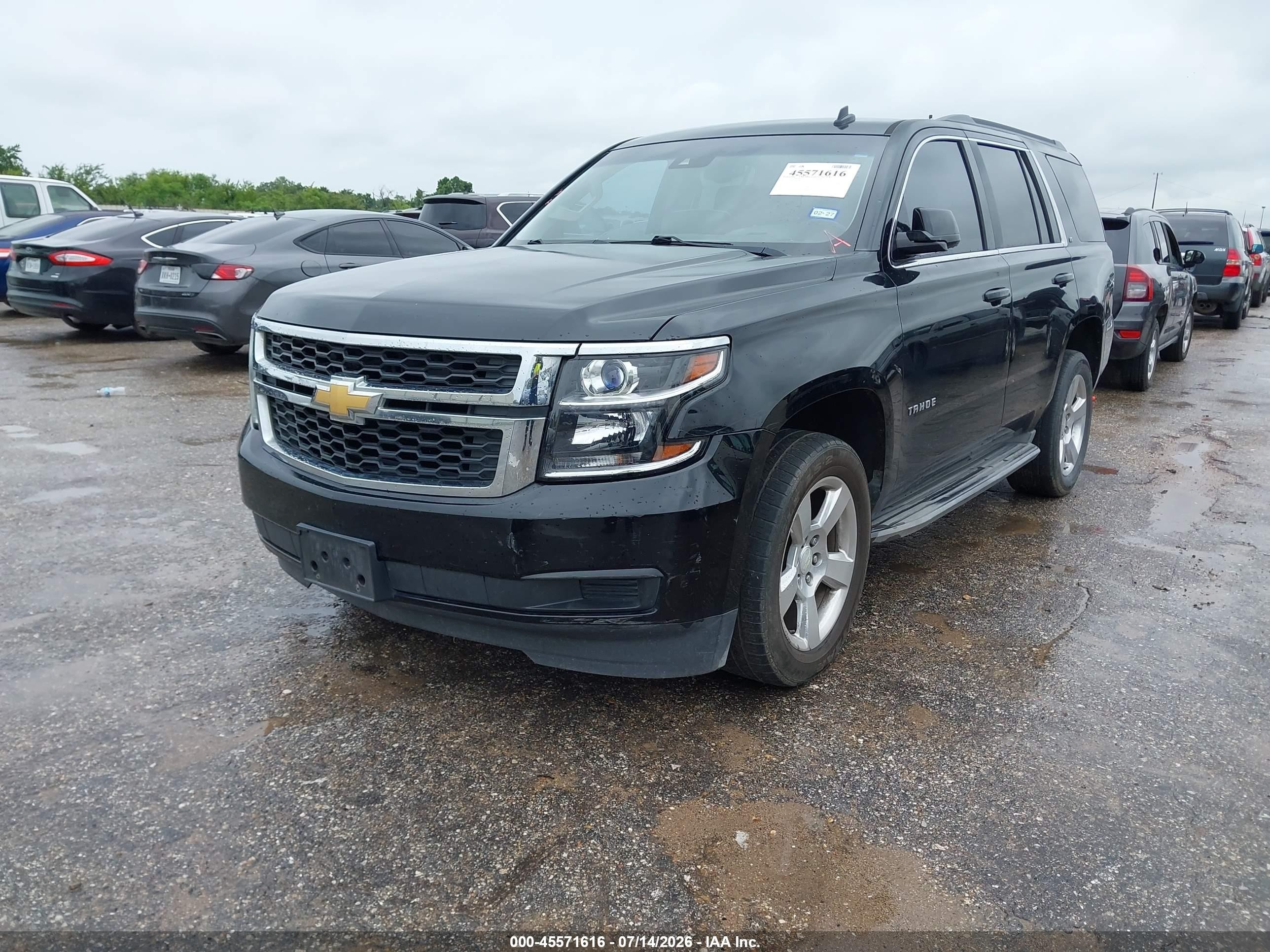 2015 Chevrolet Tahoe Lt Black vin: 1GNSCBKC7FR155076
