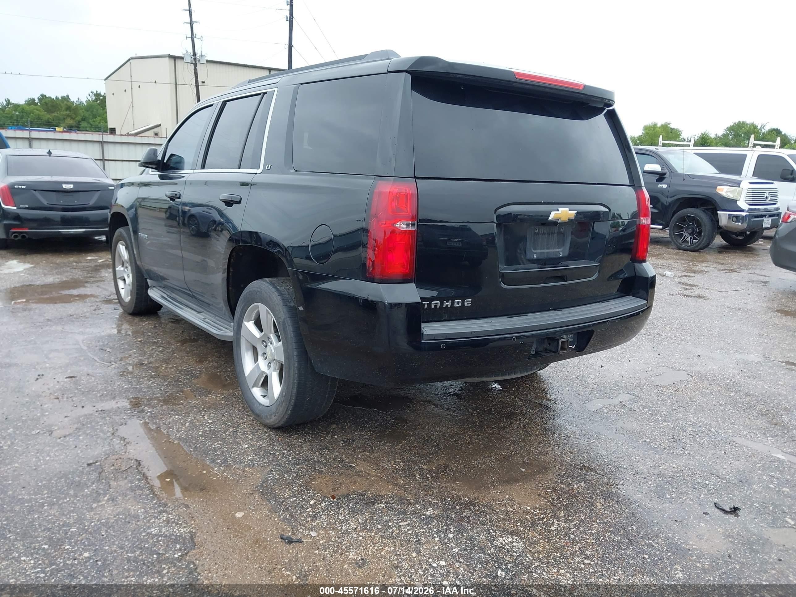 2015 Chevrolet Tahoe Lt Black vin: 1GNSCBKC7FR155076