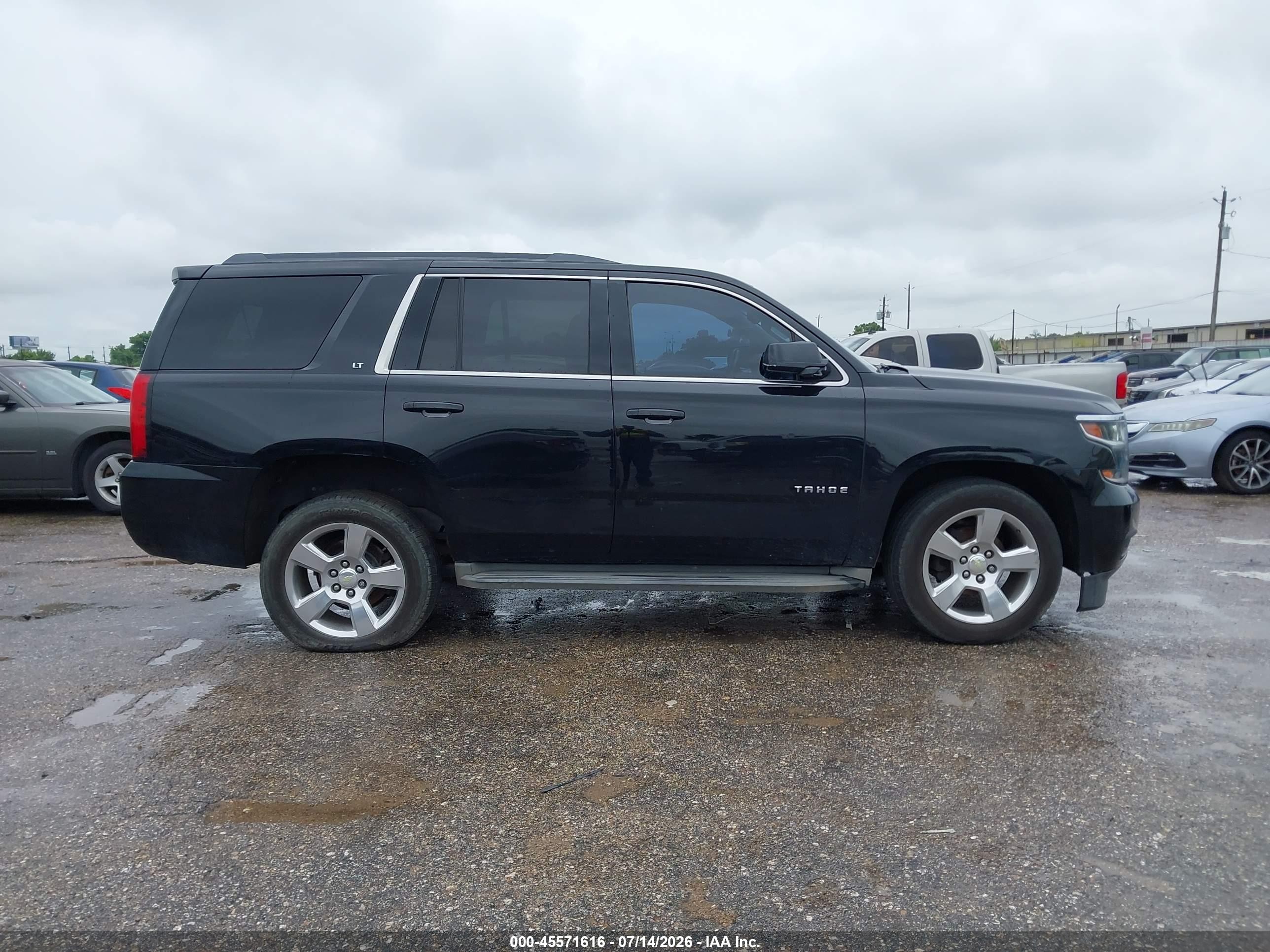 2015 Chevrolet Tahoe Lt Black vin: 1GNSCBKC7FR155076