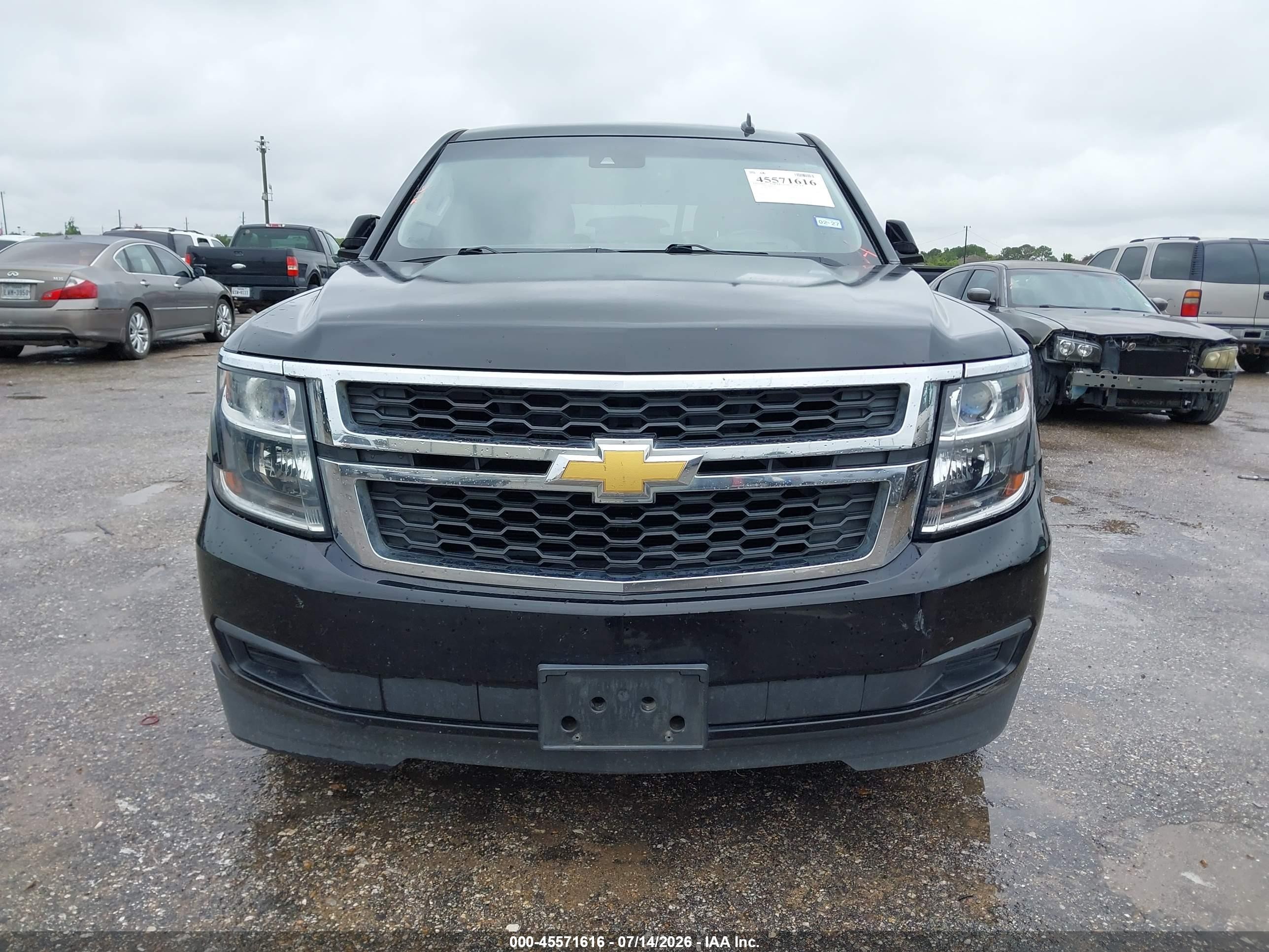 2015 Chevrolet Tahoe Lt Black vin: 1GNSCBKC7FR155076