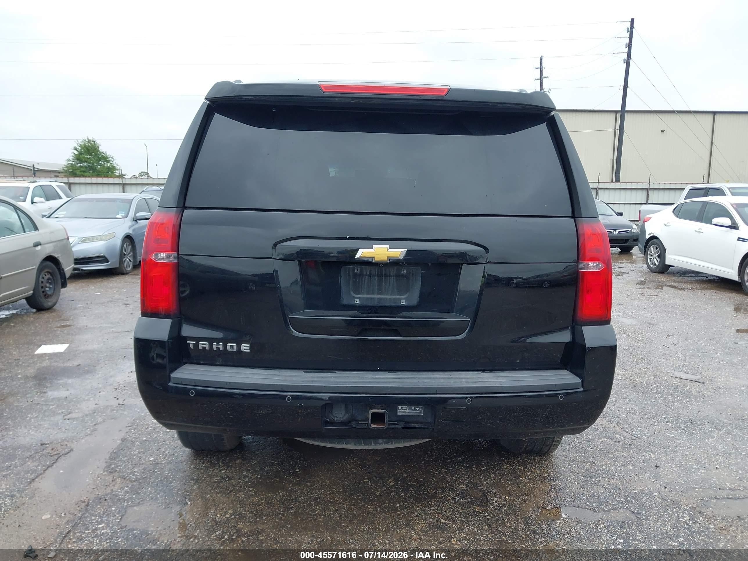 2015 Chevrolet Tahoe Lt Black vin: 1GNSCBKC7FR155076