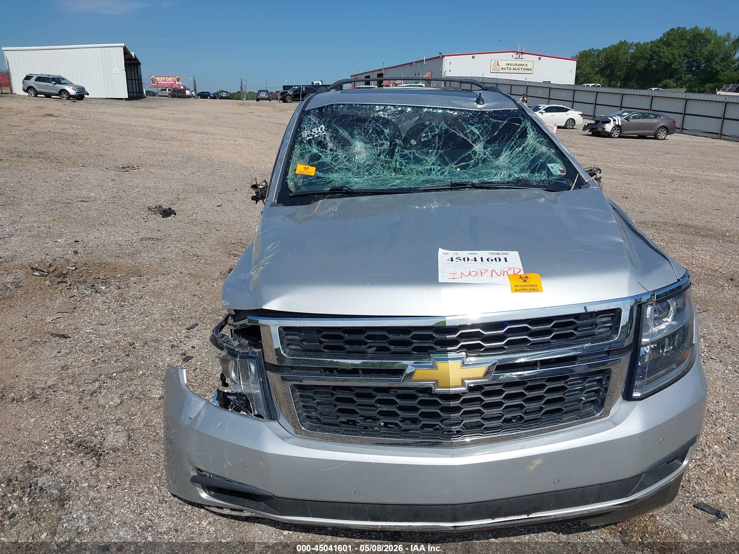 2015 Chevrolet Tahoe Lt Silver vin: 1GNSCBKC7FR166479