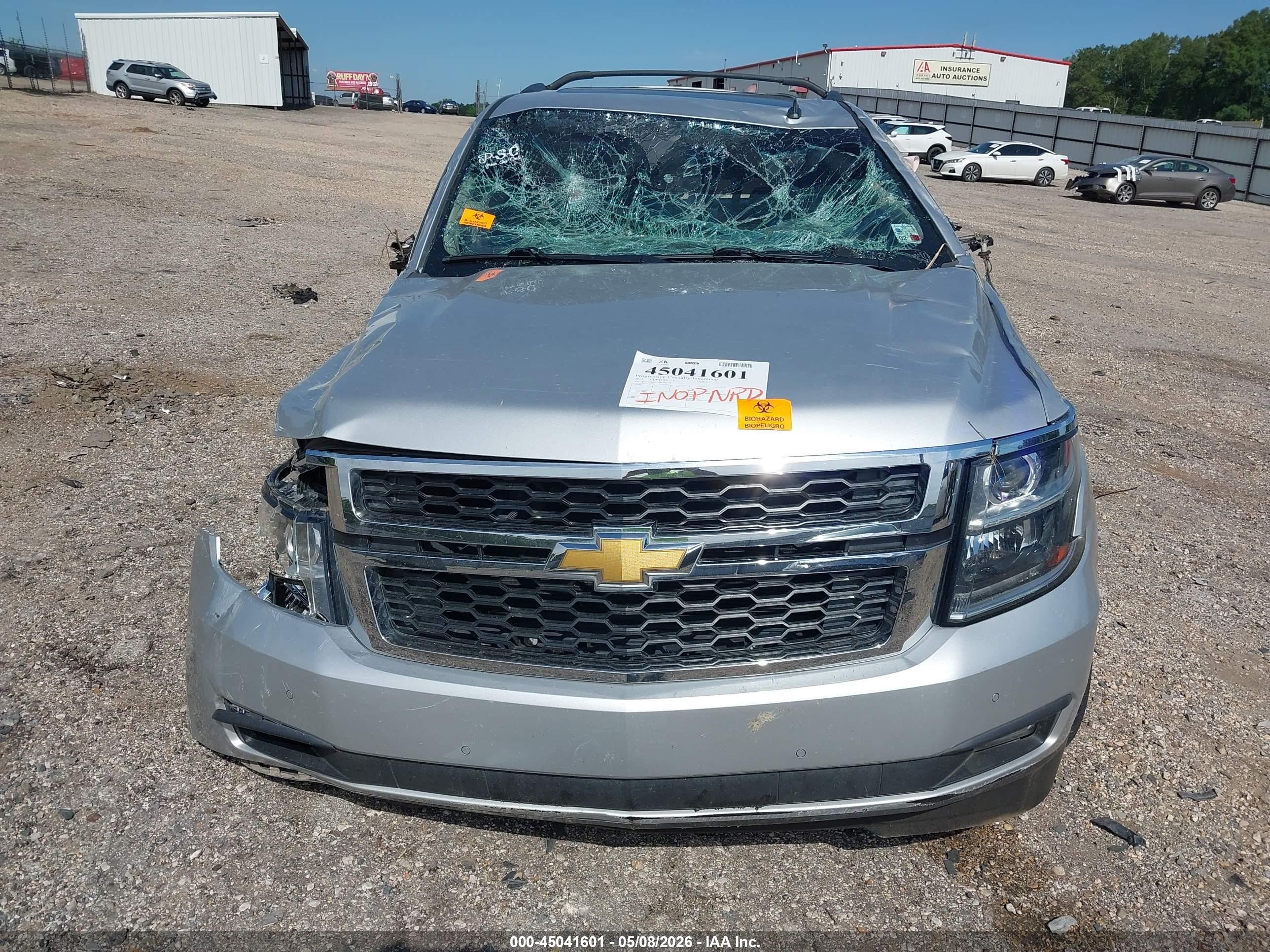 2015 Chevrolet Tahoe Lt Silver vin: 1GNSCBKC7FR166479