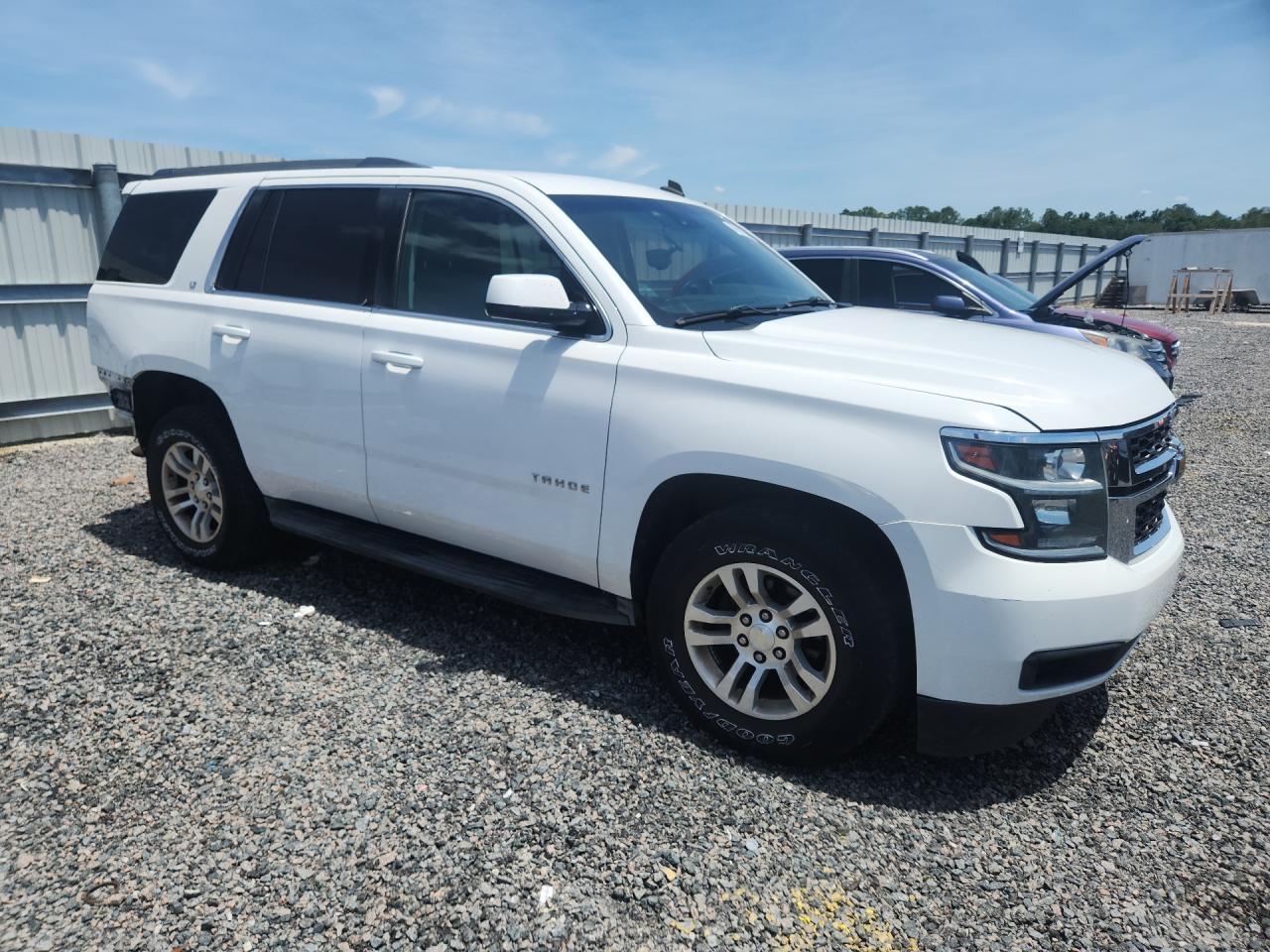 2015 Chevrolet Tahoe C1500 Lt White vin: 1GNSCBKC7FR244842