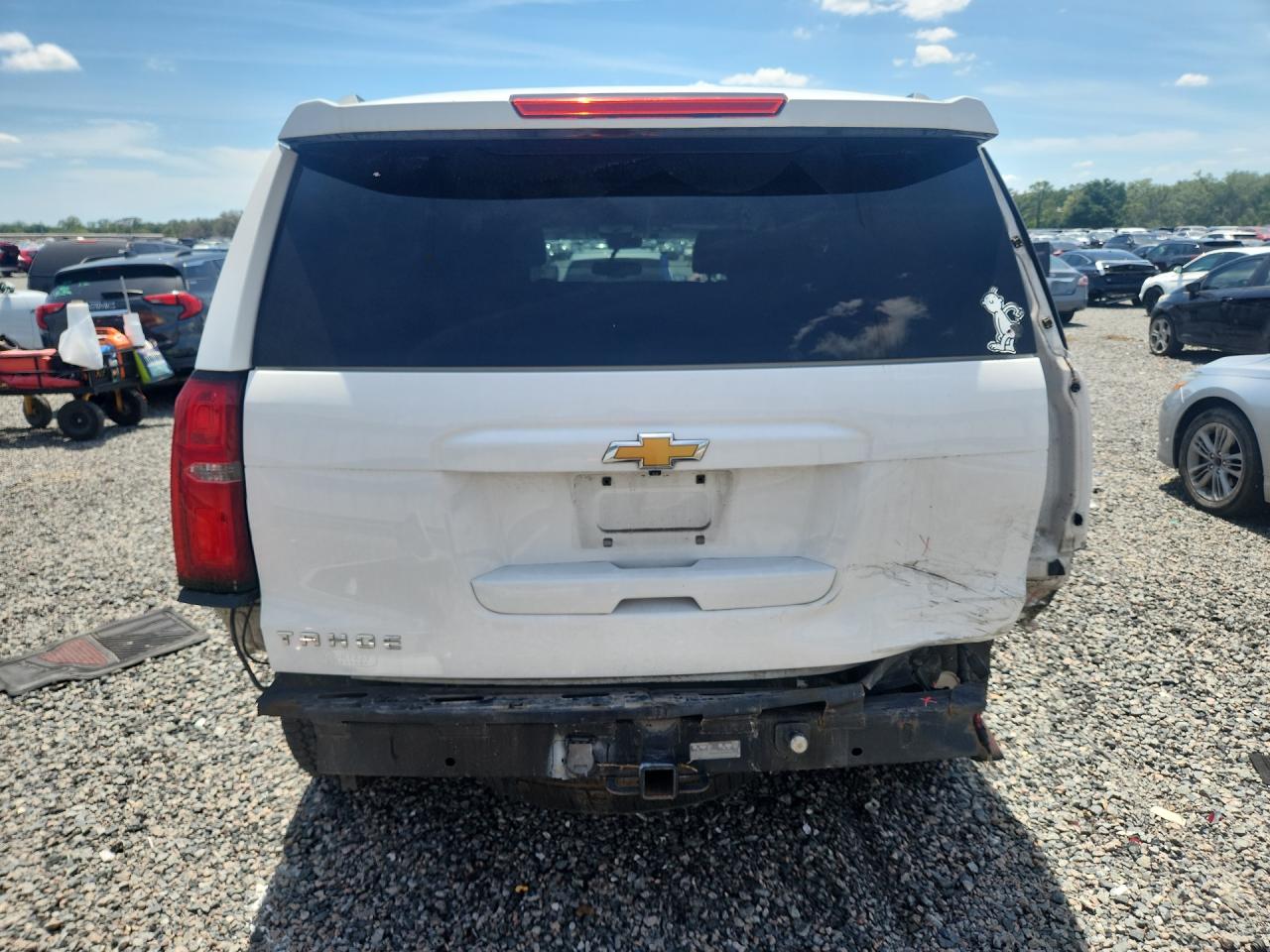 2015 Chevrolet Tahoe C1500 Lt White vin: 1GNSCBKC7FR244842
