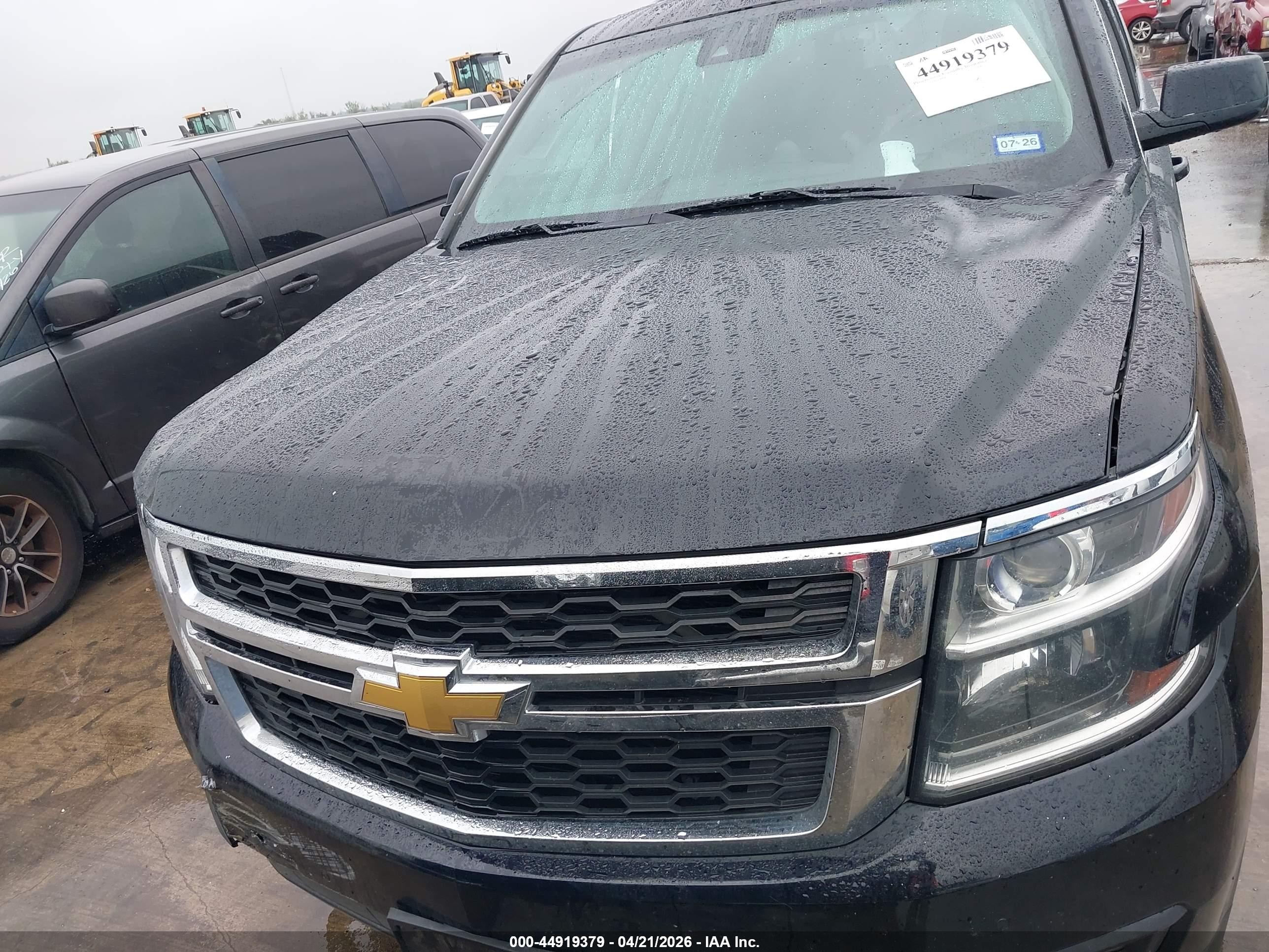 2015 Chevrolet Tahoe Lt Черный vin: 1GNSCBKC7FR297475