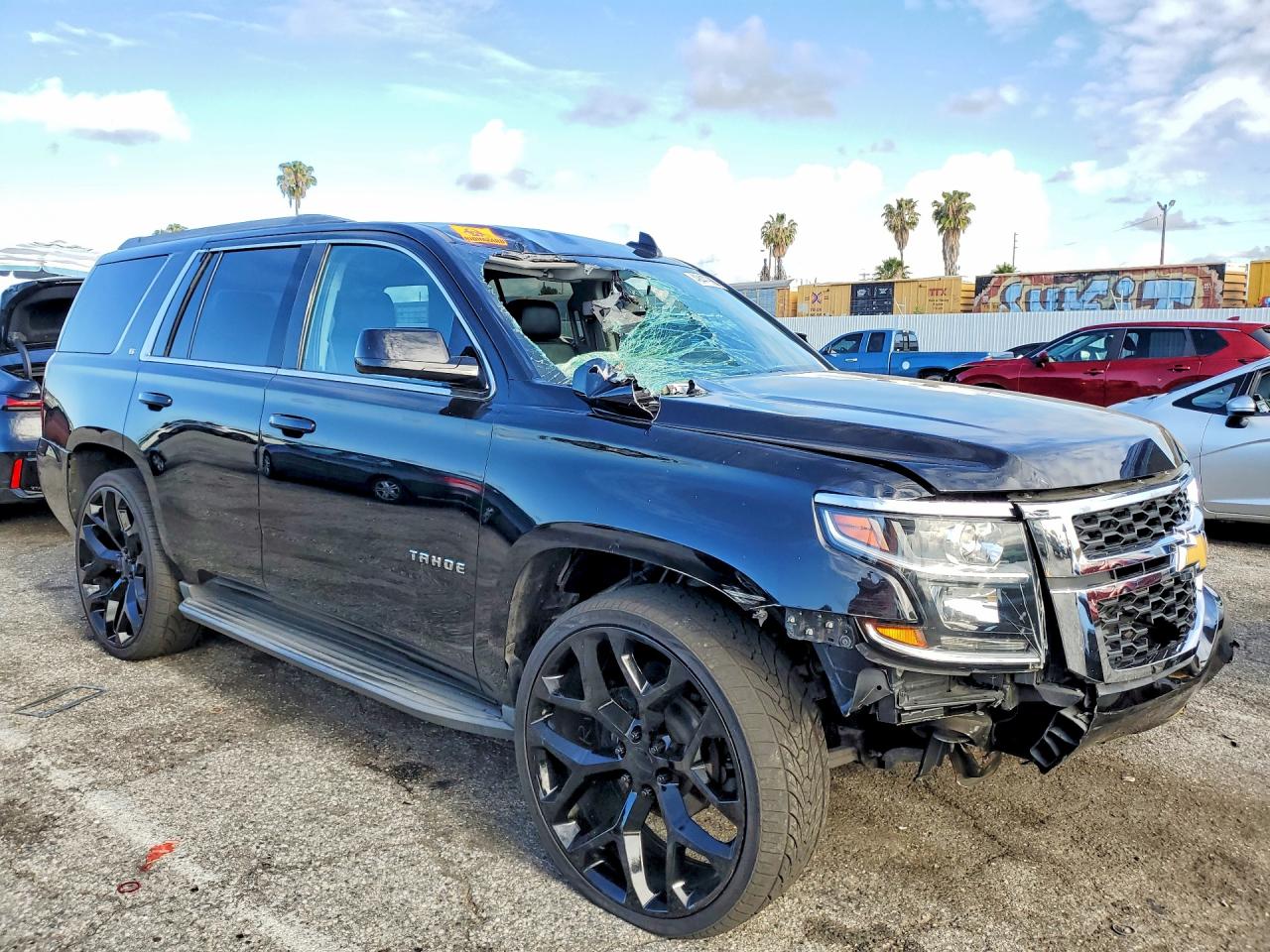 2015 Chevrolet Tahoe C1500 Lt Black vin: 1GNSCBKC7FR538029