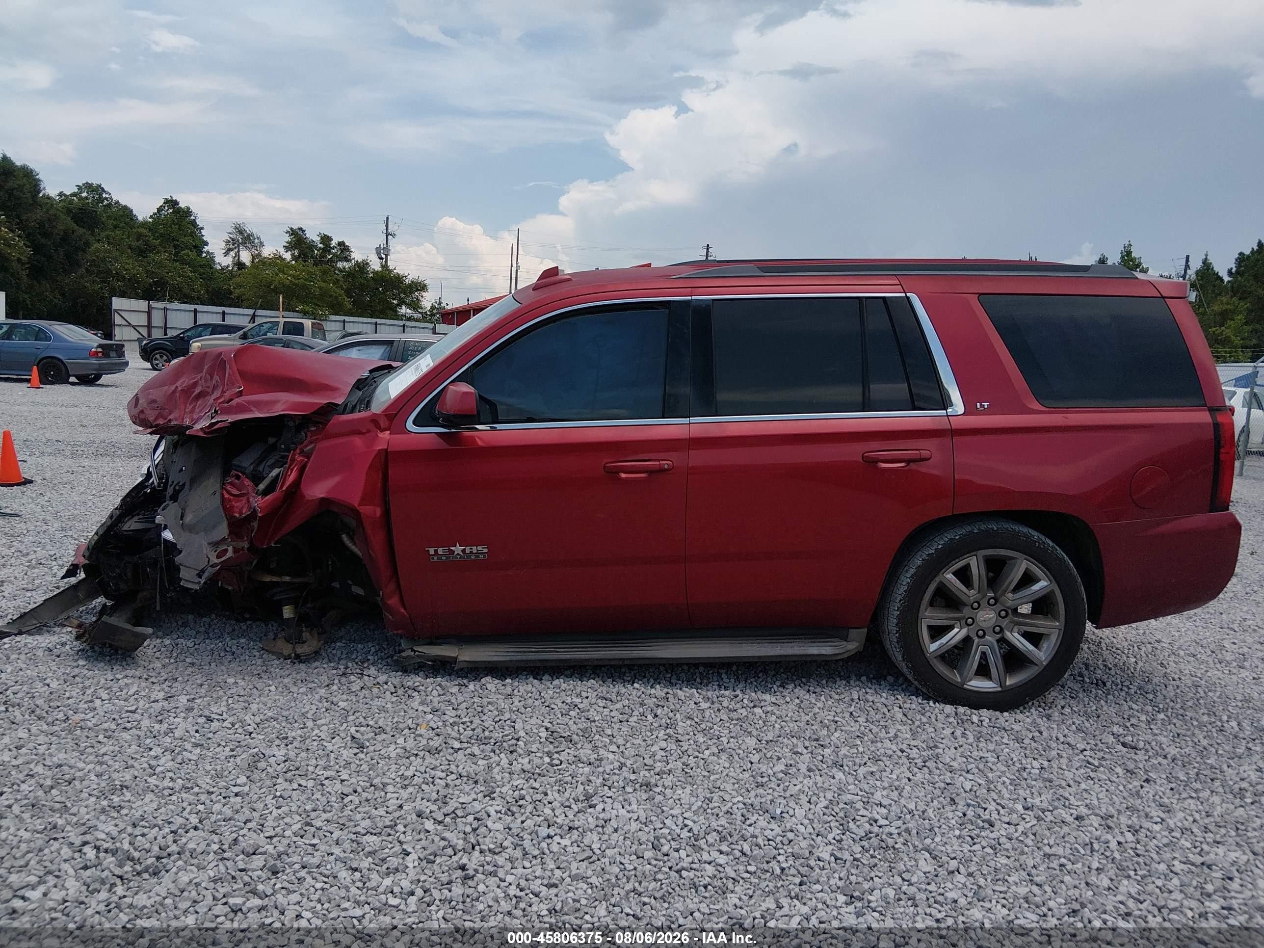 2015 Chevrolet Tahoe Lt Red vin: 1GNSCBKC7FR647784