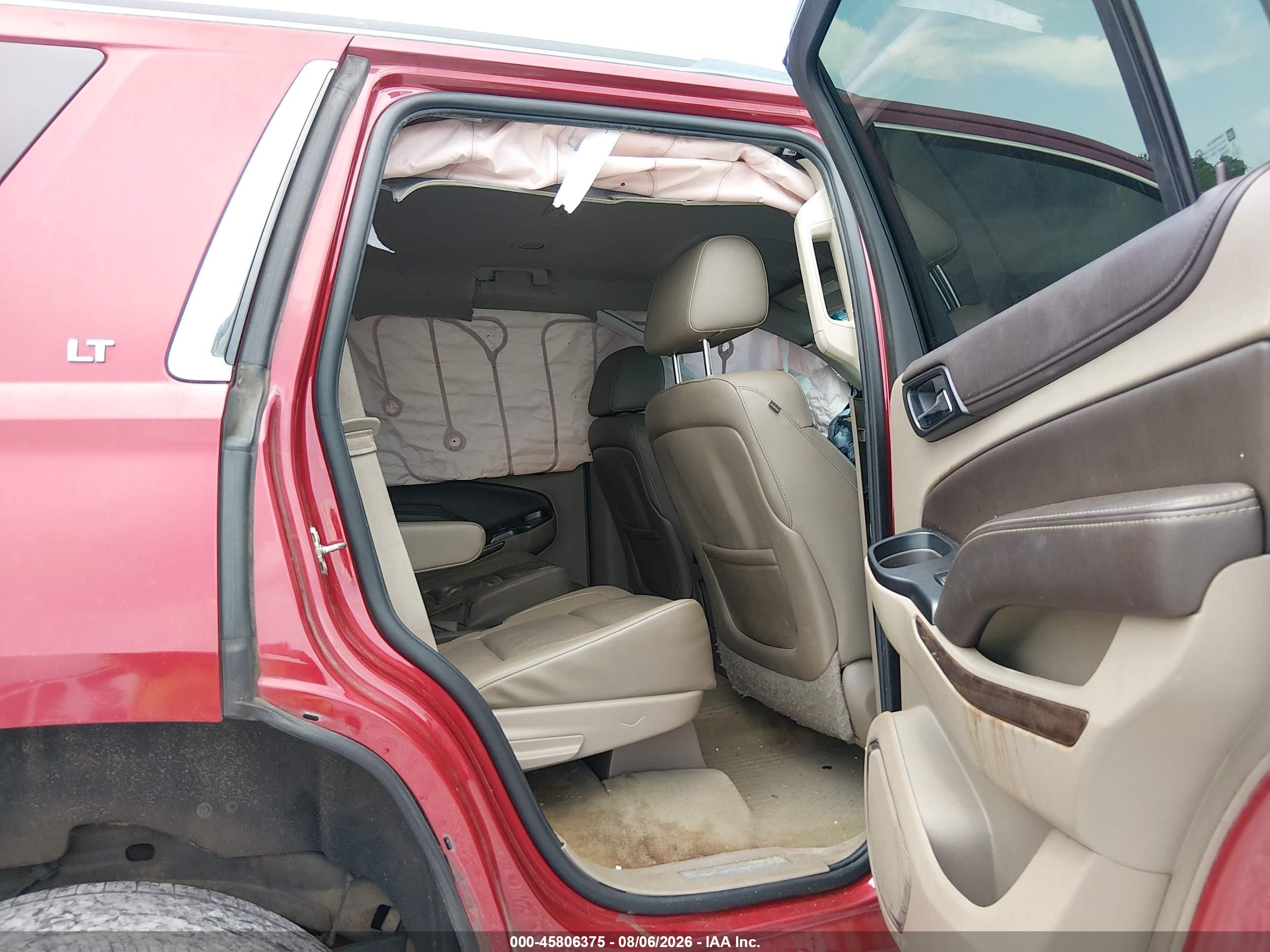 2015 Chevrolet Tahoe Lt Red vin: 1GNSCBKC7FR647784