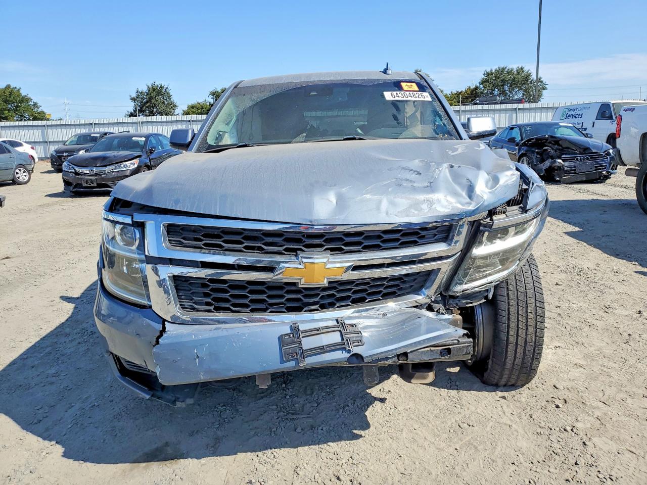 2015 Chevrolet Tahoe C1500 Lt Gray vin: 1GNSCBKC7FR672250