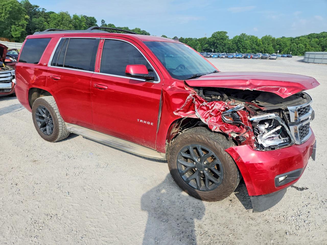 2015 Chevrolet Tahoe C1500 Lt Burgundy vin: 1GNSCBKC8FR170010