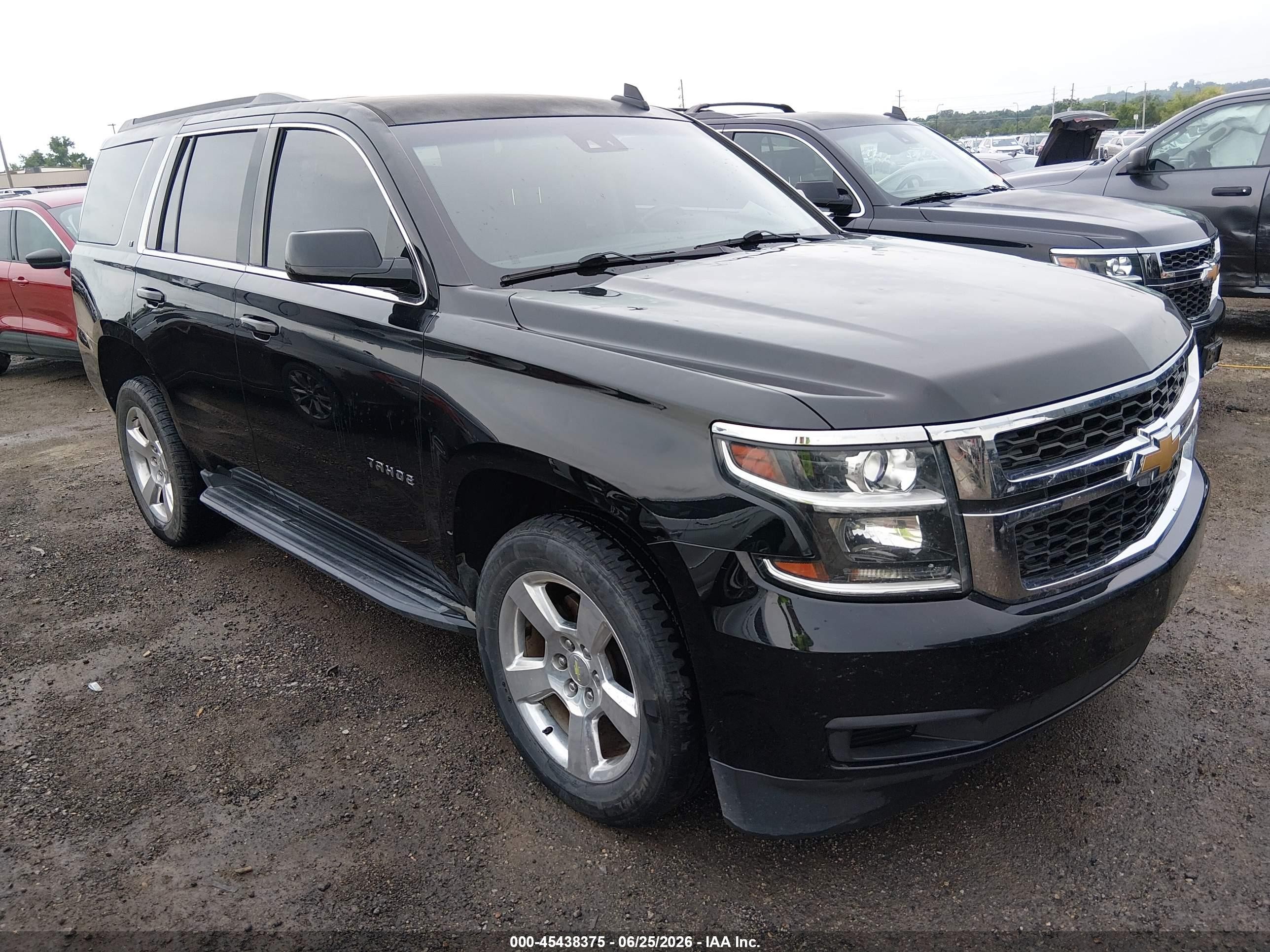 2015 Chevrolet Tahoe Lt Black vin: 1GNSCBKC8FR731211
