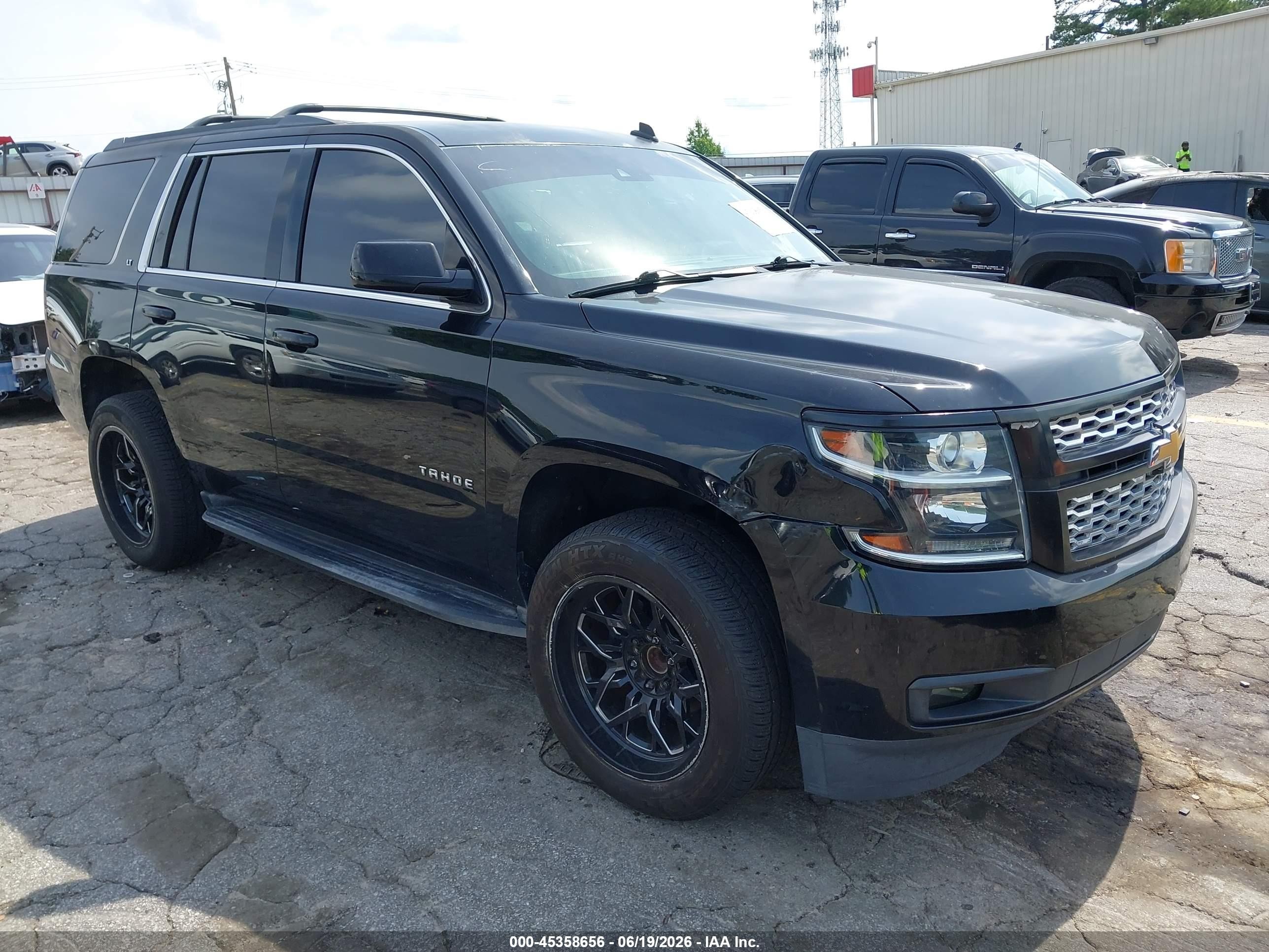 2015 Chevrolet Tahoe Lt Black vin: 1GNSCBKC9FR171862