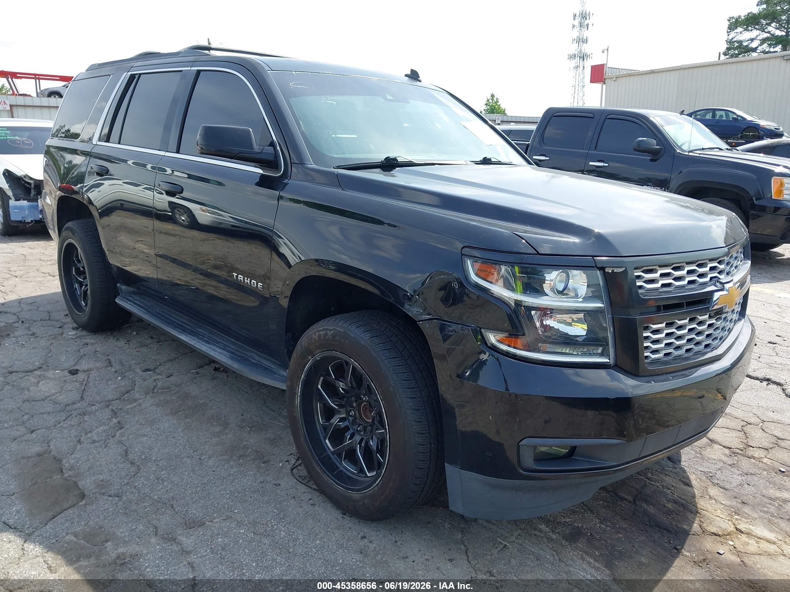 2015 Chevrolet Tahoe Lt Black vin: 1GNSCBKC9FR171862