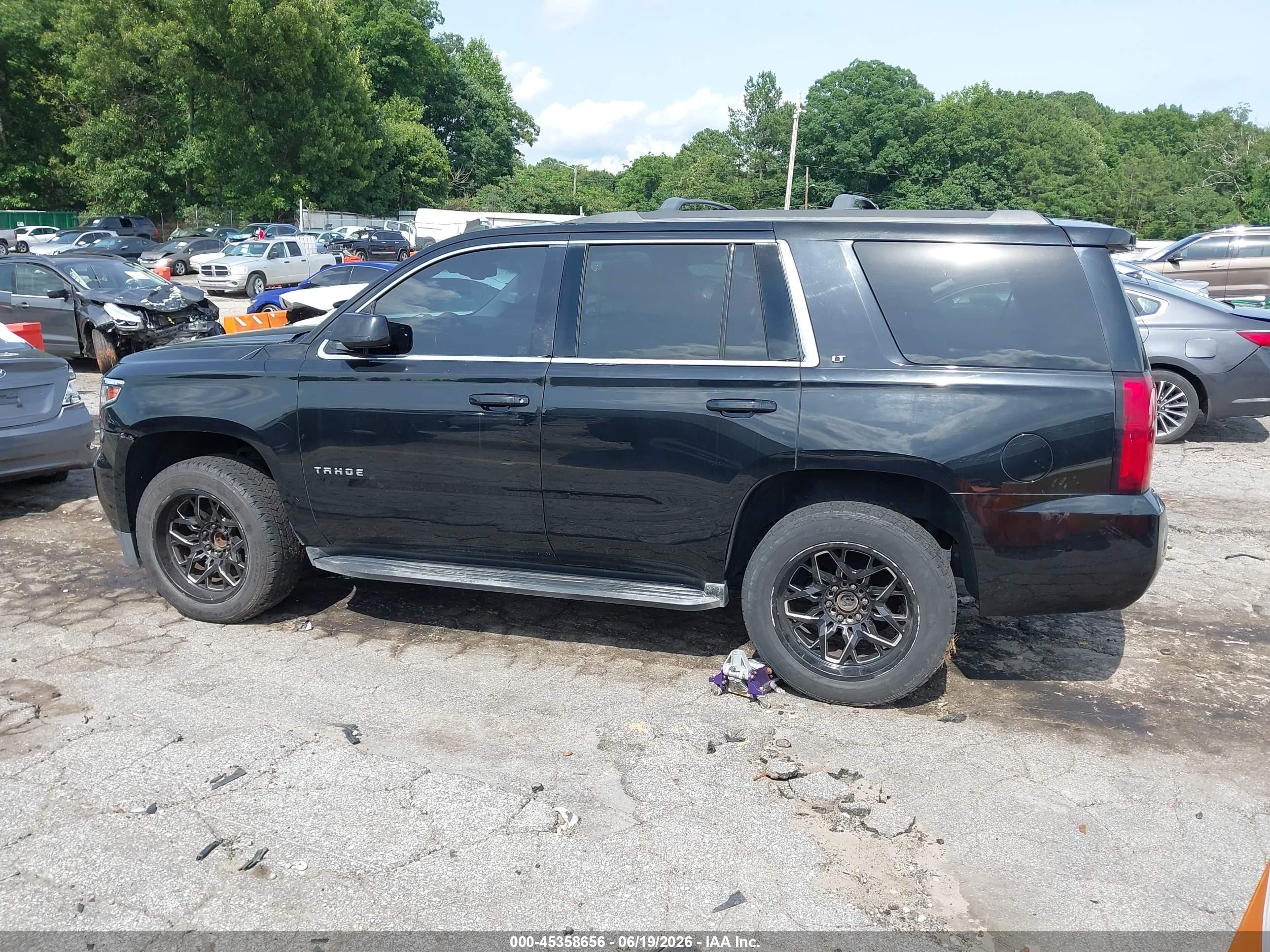 2015 Chevrolet Tahoe Lt Black vin: 1GNSCBKC9FR171862