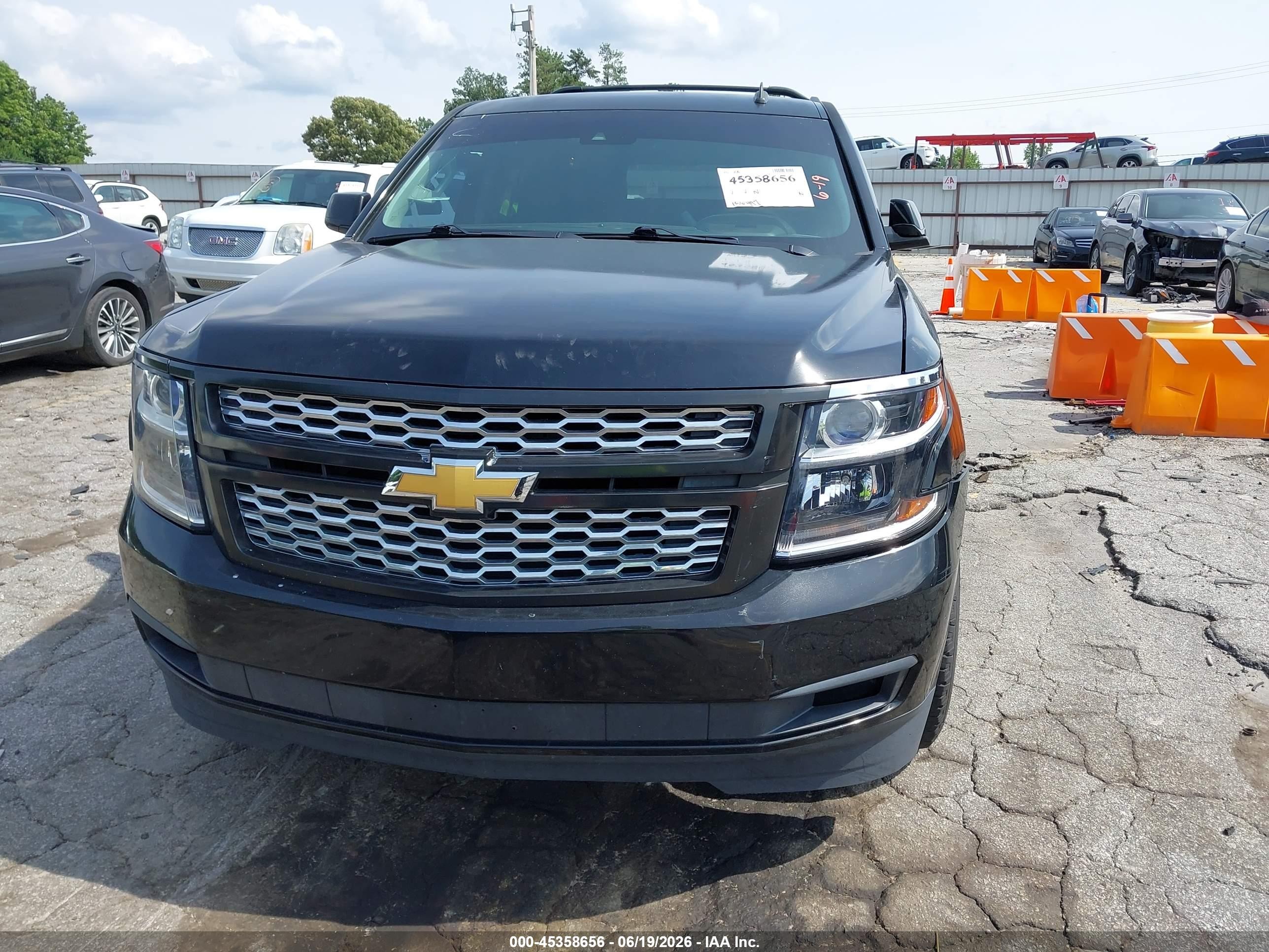 2015 Chevrolet Tahoe Lt Black vin: 1GNSCBKC9FR171862