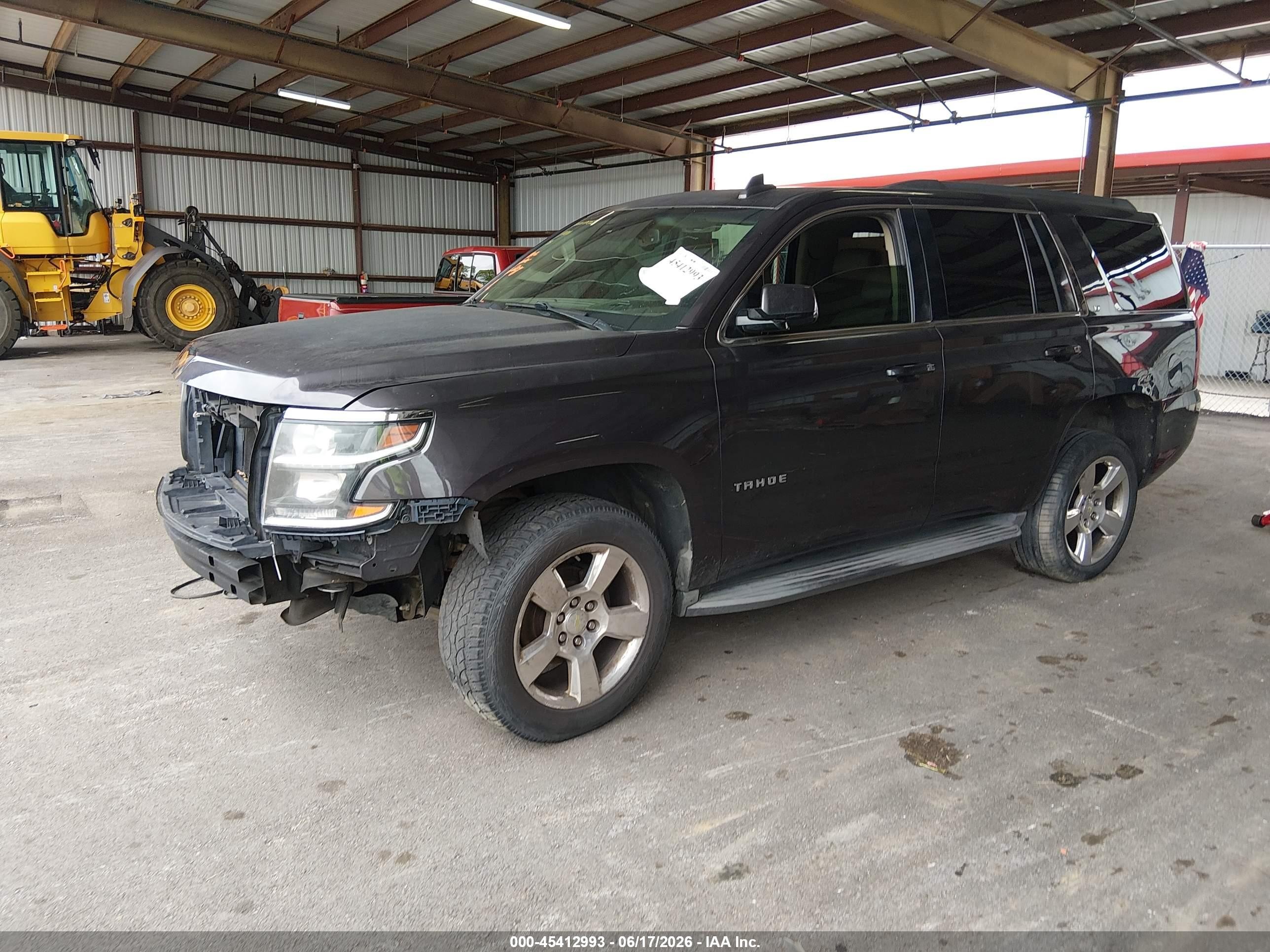 2015 Chevrolet Tahoe Lt Gray vin: 1GNSCBKC9FR549081