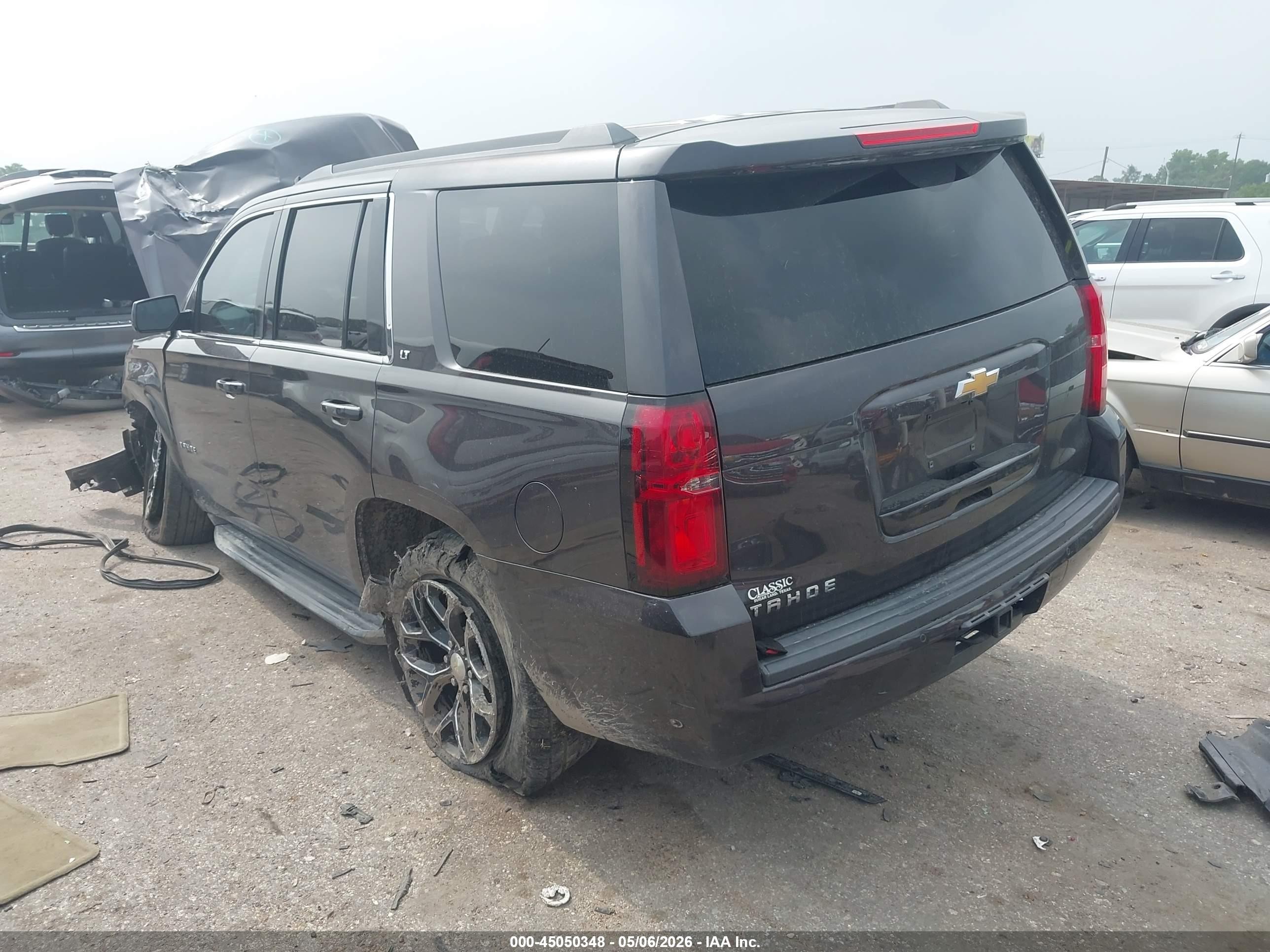 2015 Chevrolet Tahoe Lt Gray vin: 1GNSCBKC9FR554703
