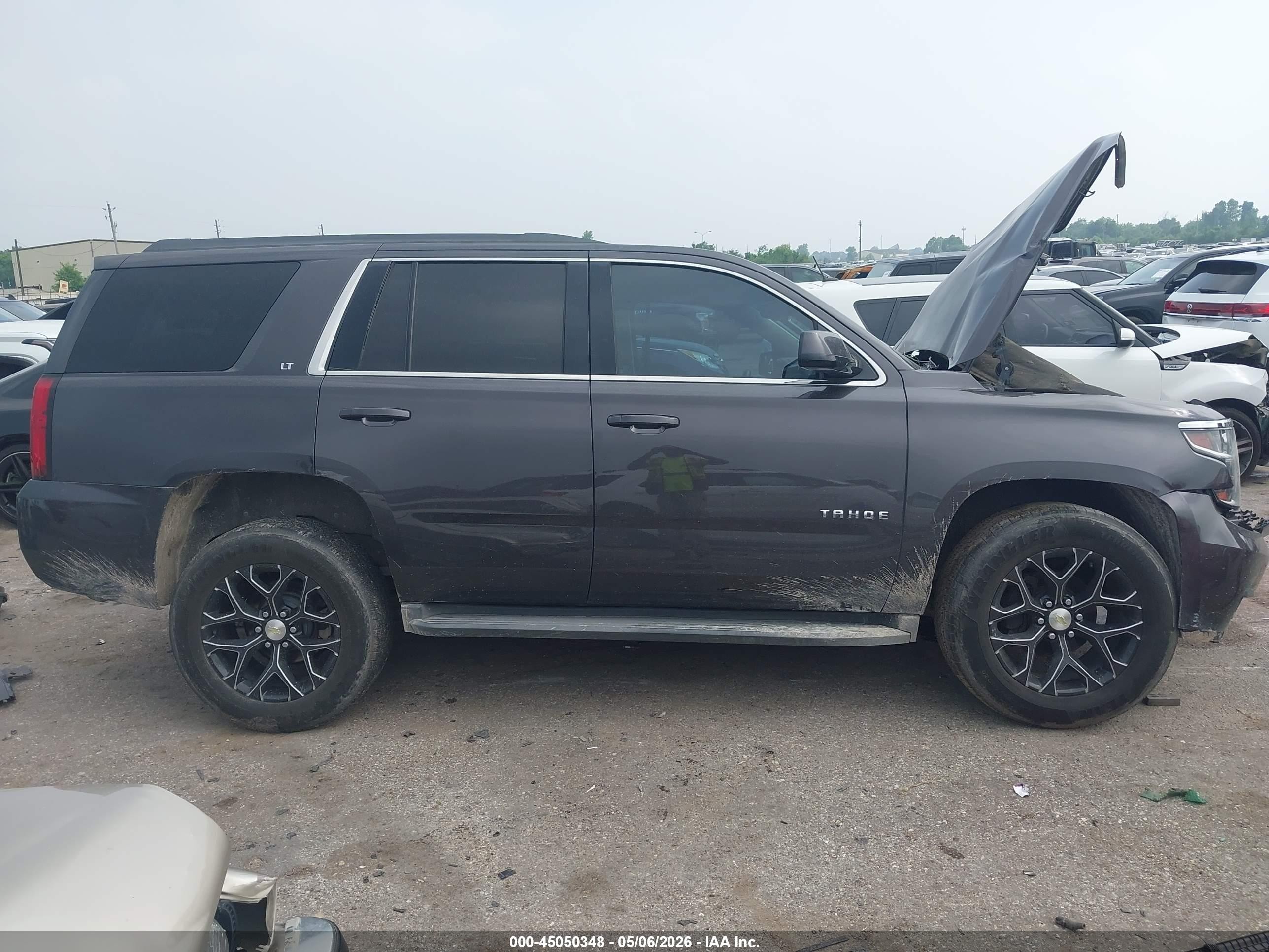 2015 Chevrolet Tahoe Lt Gray vin: 1GNSCBKC9FR554703