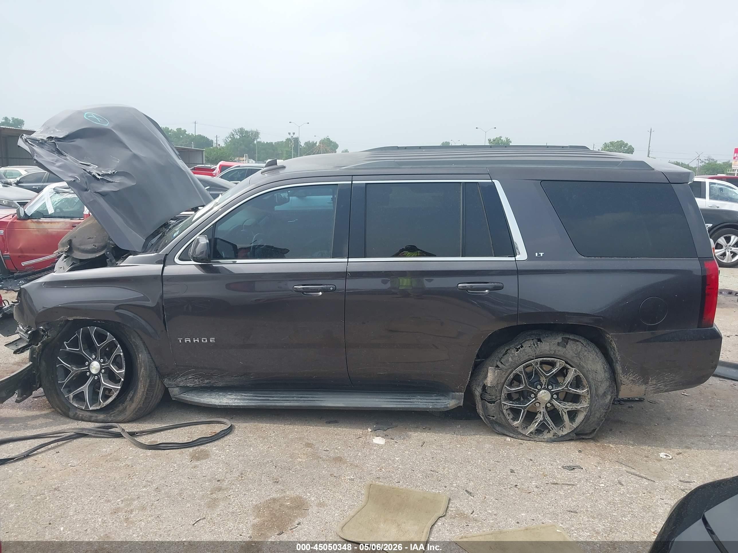 2015 Chevrolet Tahoe Lt Gray vin: 1GNSCBKC9FR554703