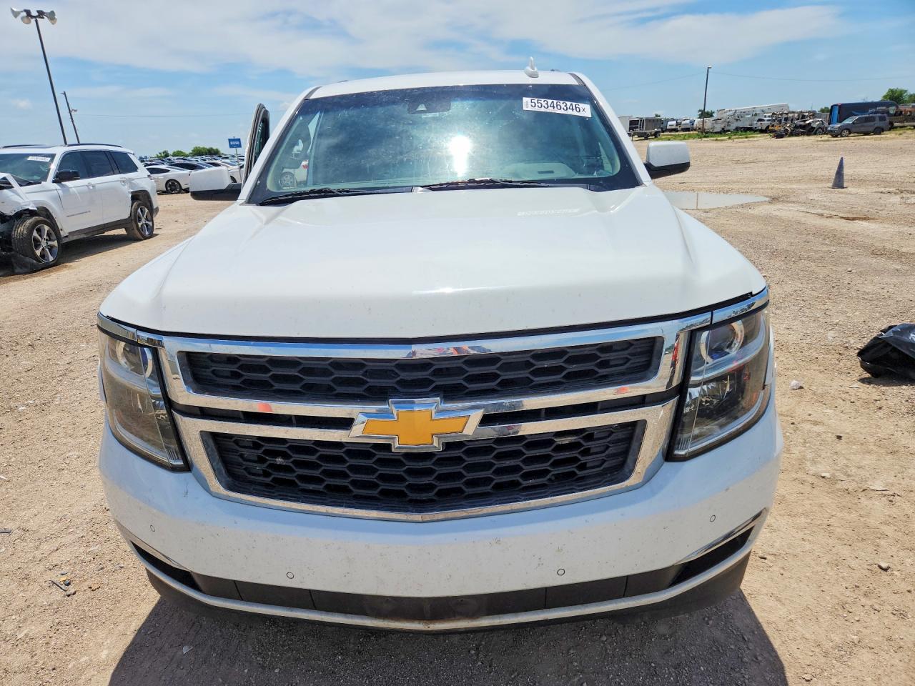 2015 Chevrolet Tahoe C1500 Lt White vin: 1GNSCBKC9FR716832