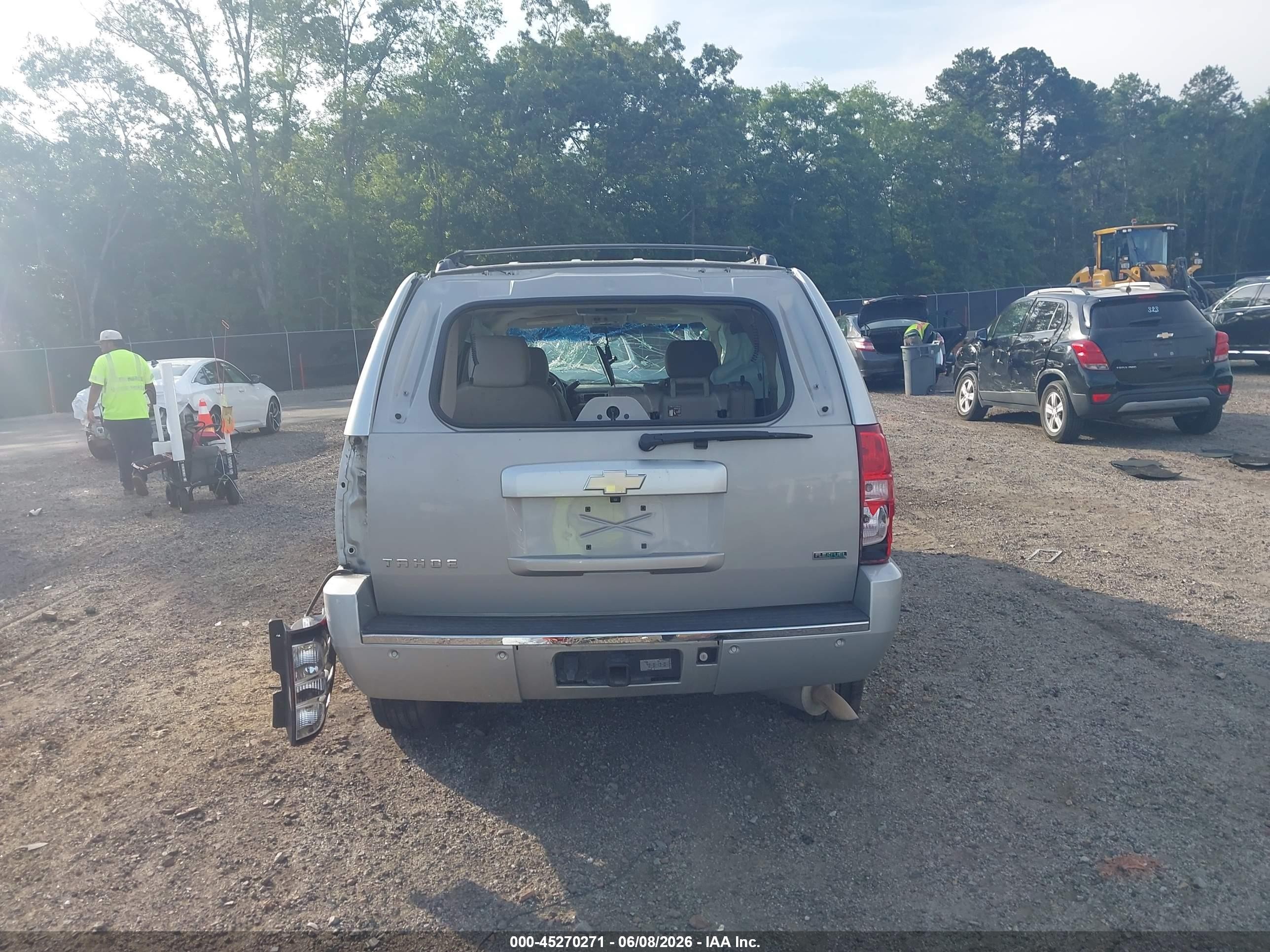 2011 Chevrolet Tahoe Ltz Gray vin: 1GNSCCE00BR375077