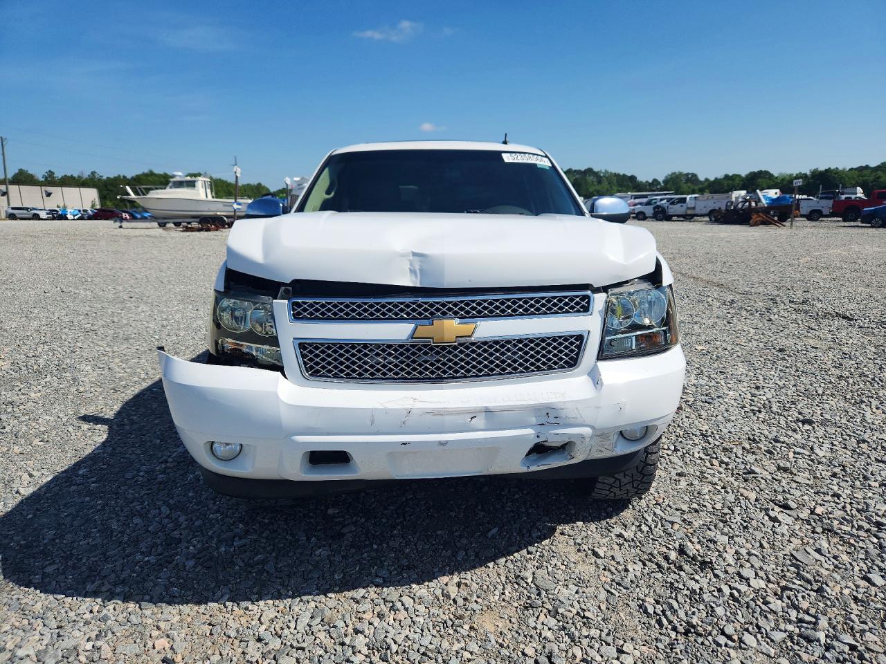 2013 Chevrolet Tahoe C1500 Ltz White vin: 1GNSCCE06DR163707