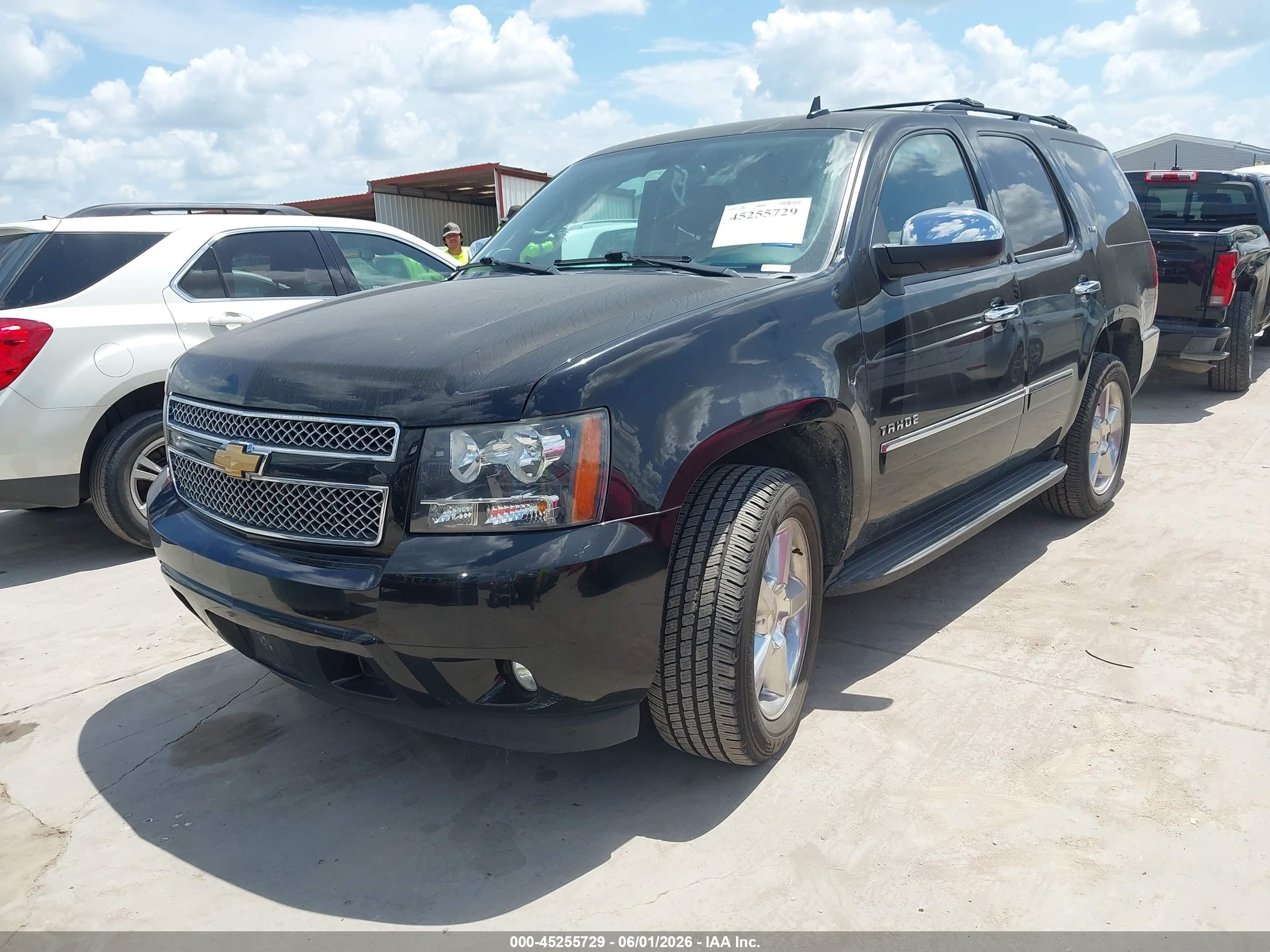 2013 Chevrolet Tahoe Ltz Black vin: 1GNSCCE06DR347819