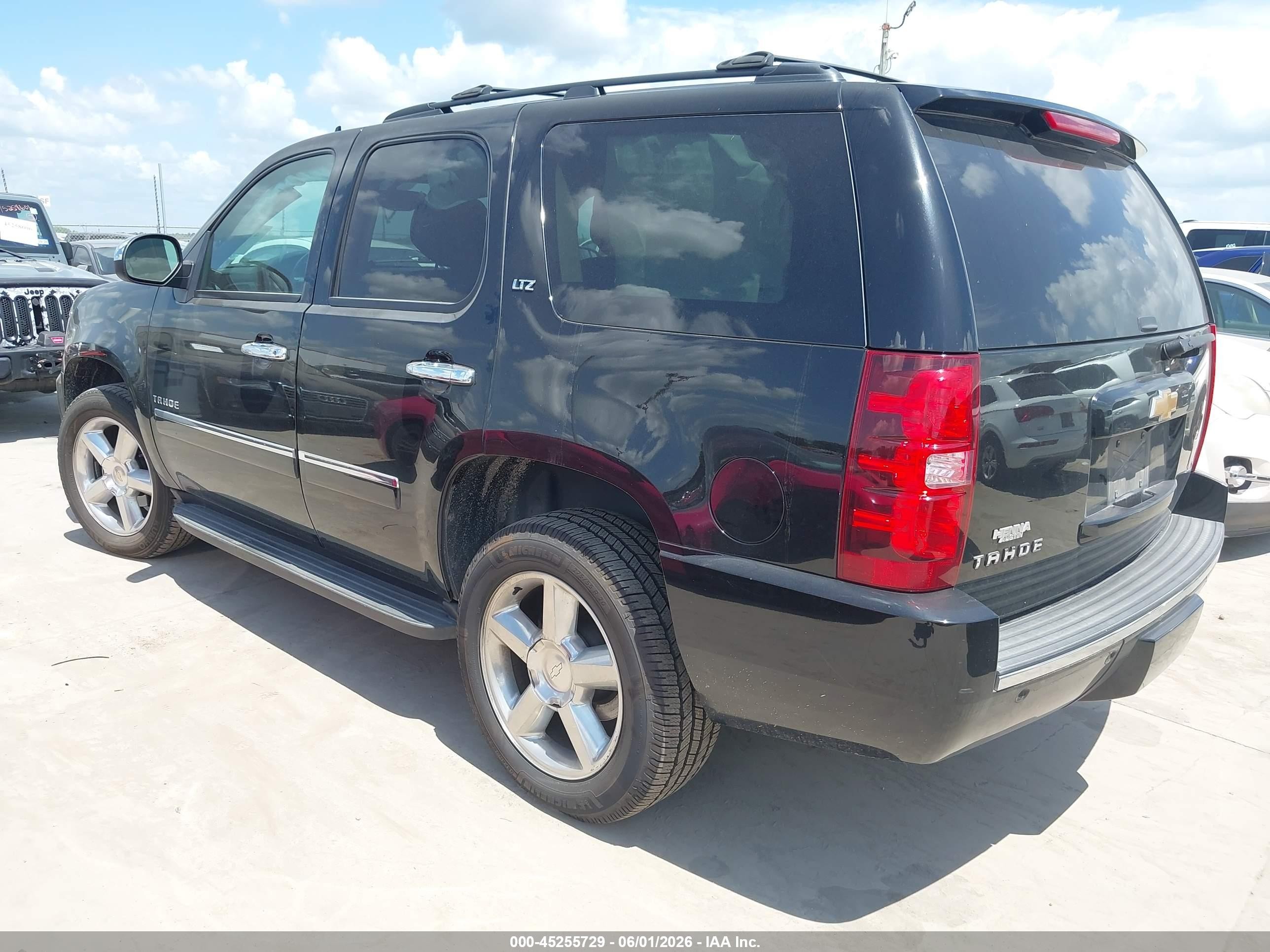 2013 Chevrolet Tahoe Ltz Black vin: 1GNSCCE06DR347819