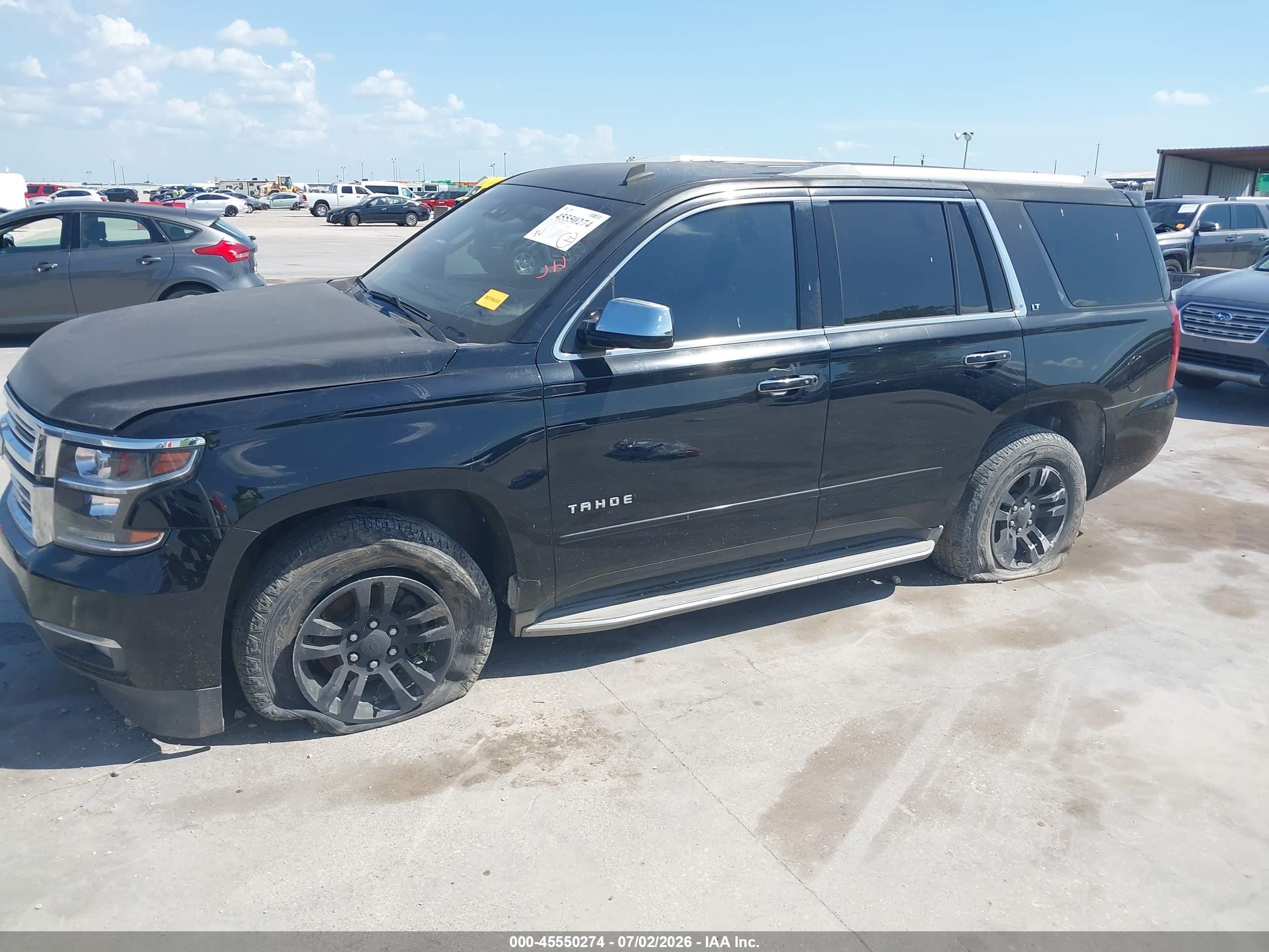 2015 Chevrolet Tahoe Ltz Black vin: 1GNSCCKC0FR186353